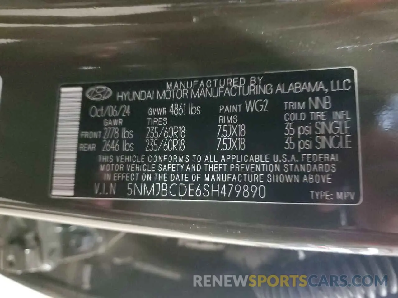 13 fotografías del automóvil dañado 5NMJBCDE6SH479890 HYUNDAI TUCSON 2025