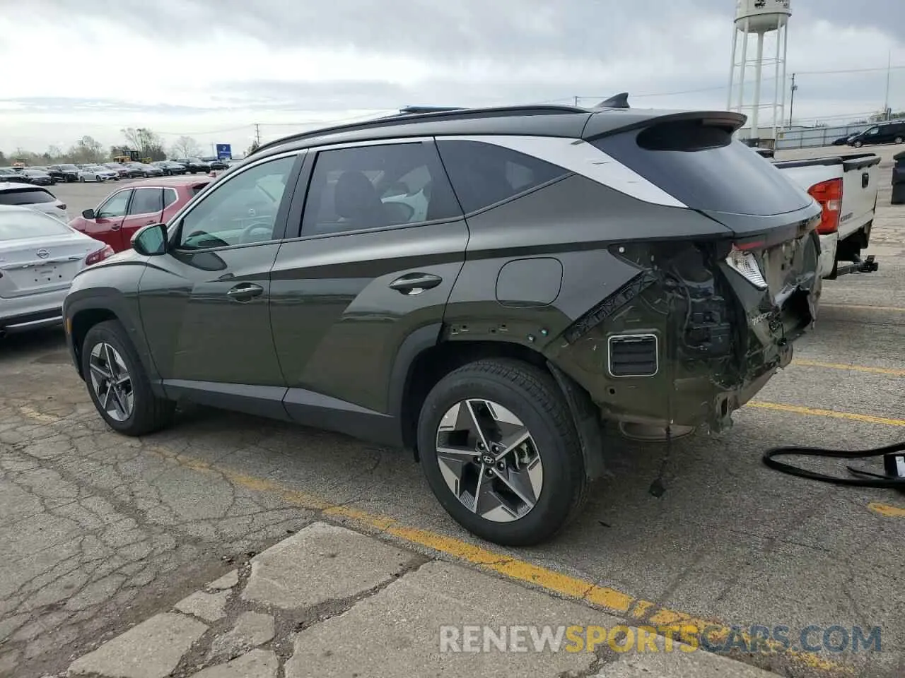 2 fotografías del automóvil dañado 5NMJBCDE9SH481052 HYUNDAI TUCSON 2025