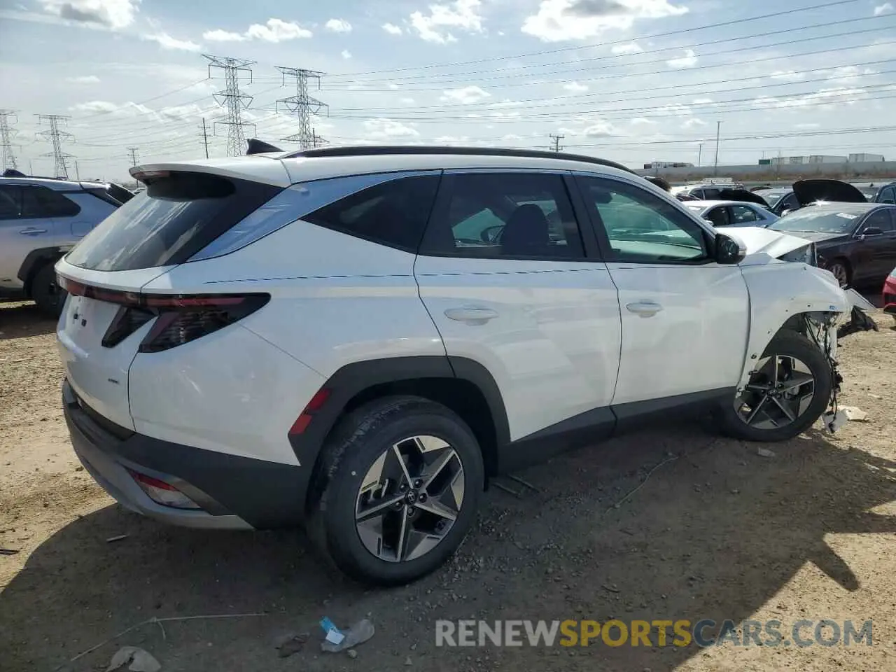 3 fotografías del automóvil dañado 5NMJCCDE4SH460705 HYUNDAI TUCSON 2025