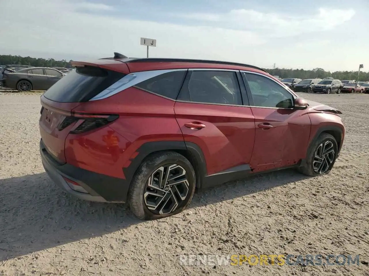 3 fotografías del automóvil dañado 5NMJE3DE1SH448506 HYUNDAI TUCSON 2025