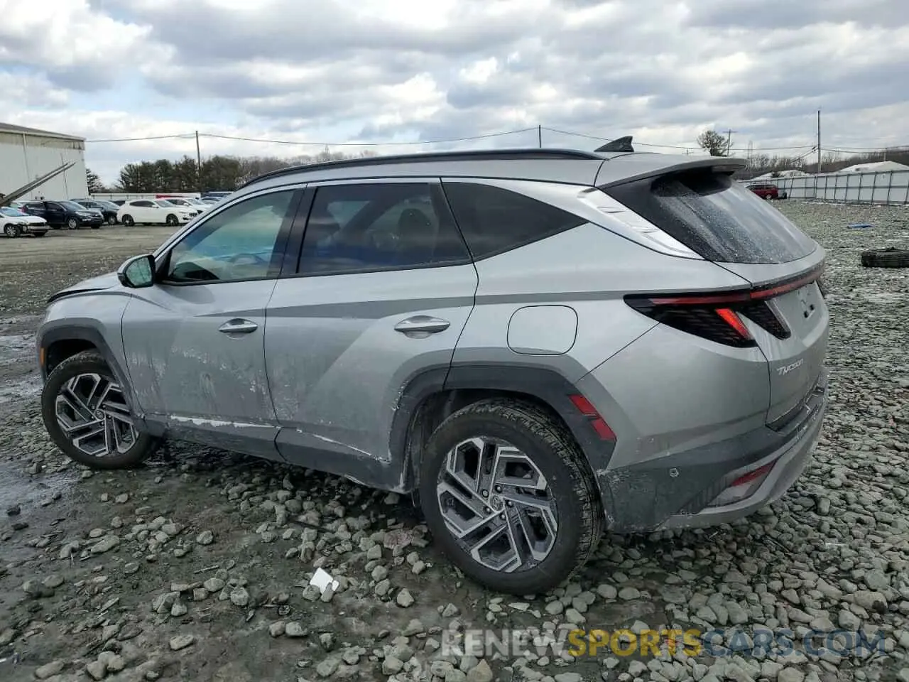 2 fotografías del automóvil dañado 5NMJECDE5SH477605 HYUNDAI TUCSON 2025