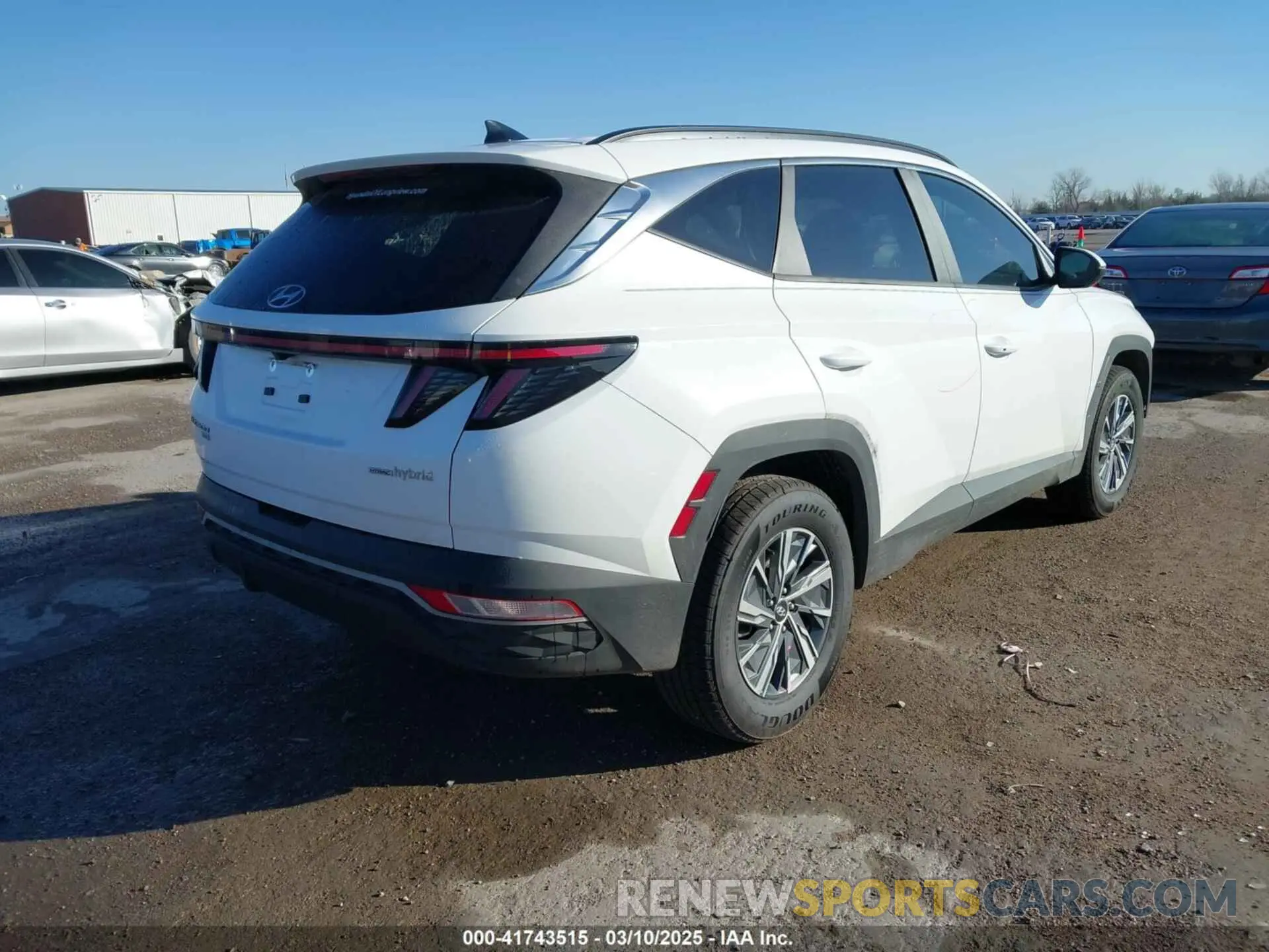 4 fotografías del automóvil dañado KM8JBCA13NU020844 HYUNDAI TUCSON HYBRID 2022