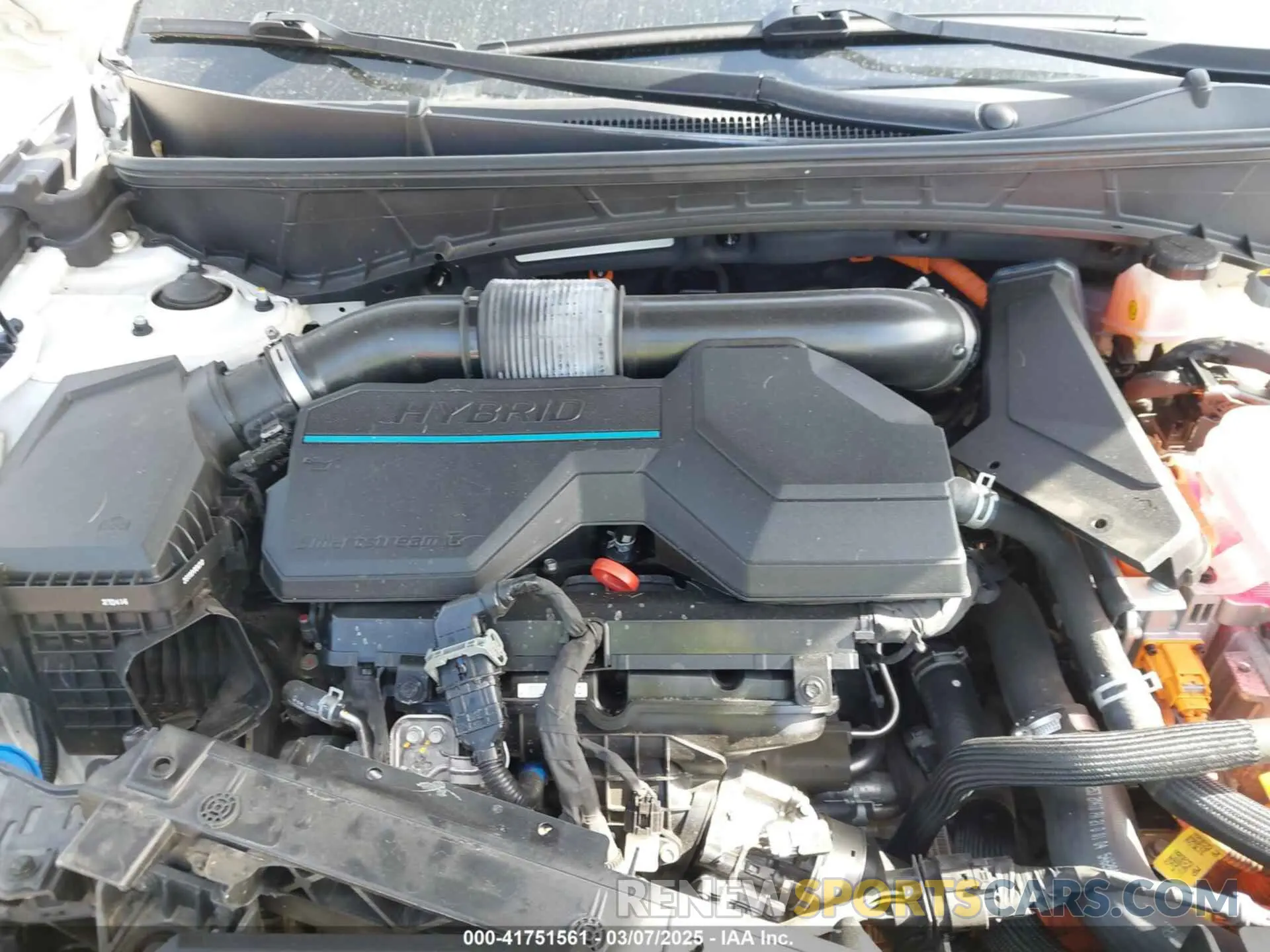 10 fotografías del automóvil dañado KM8JBCA15NU018979 HYUNDAI TUCSON HYBRID 2022