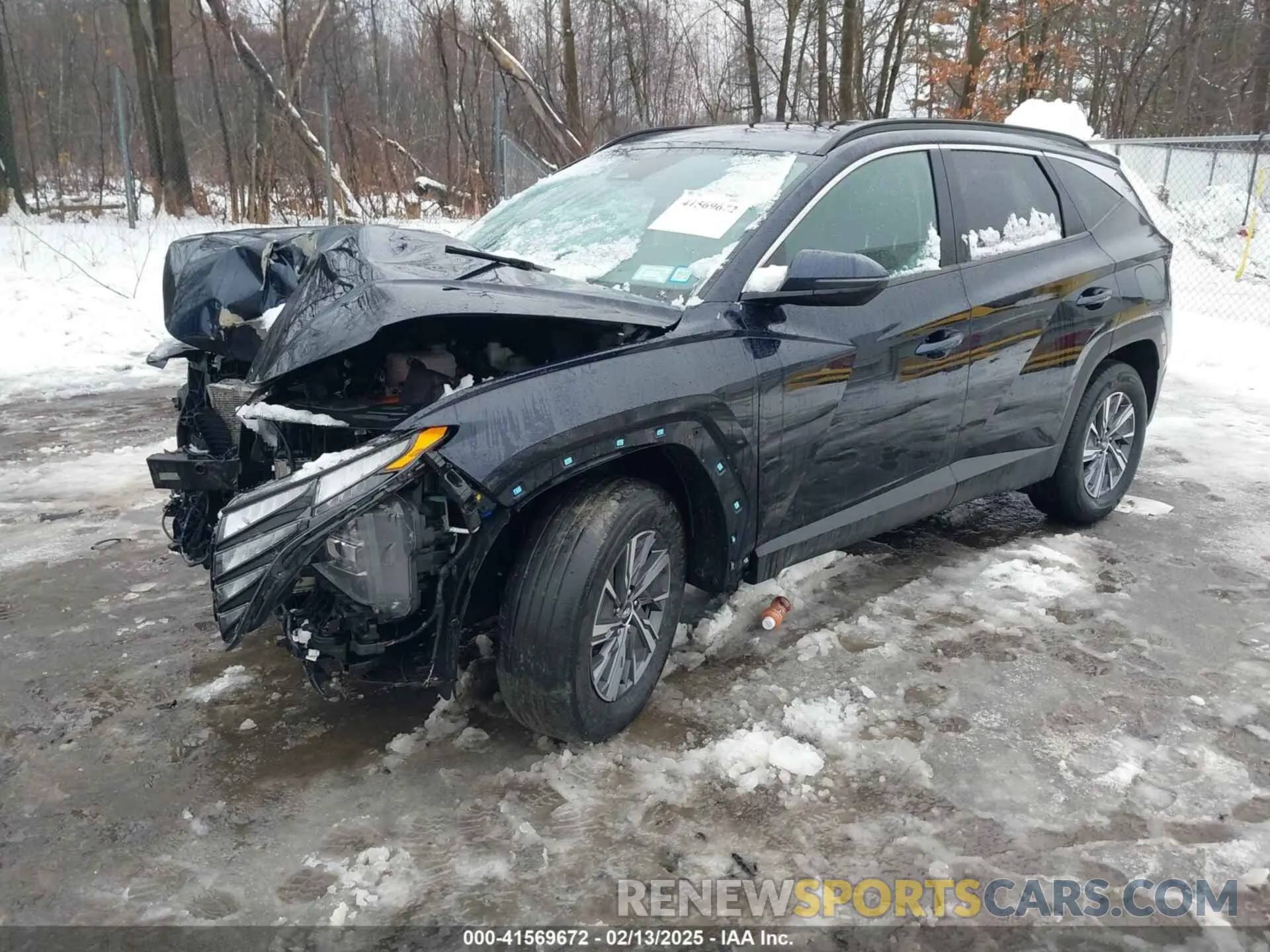 2 fotografías del automóvil dañado KM8JBCA19NU042024 HYUNDAI TUCSON HYBRID 2022