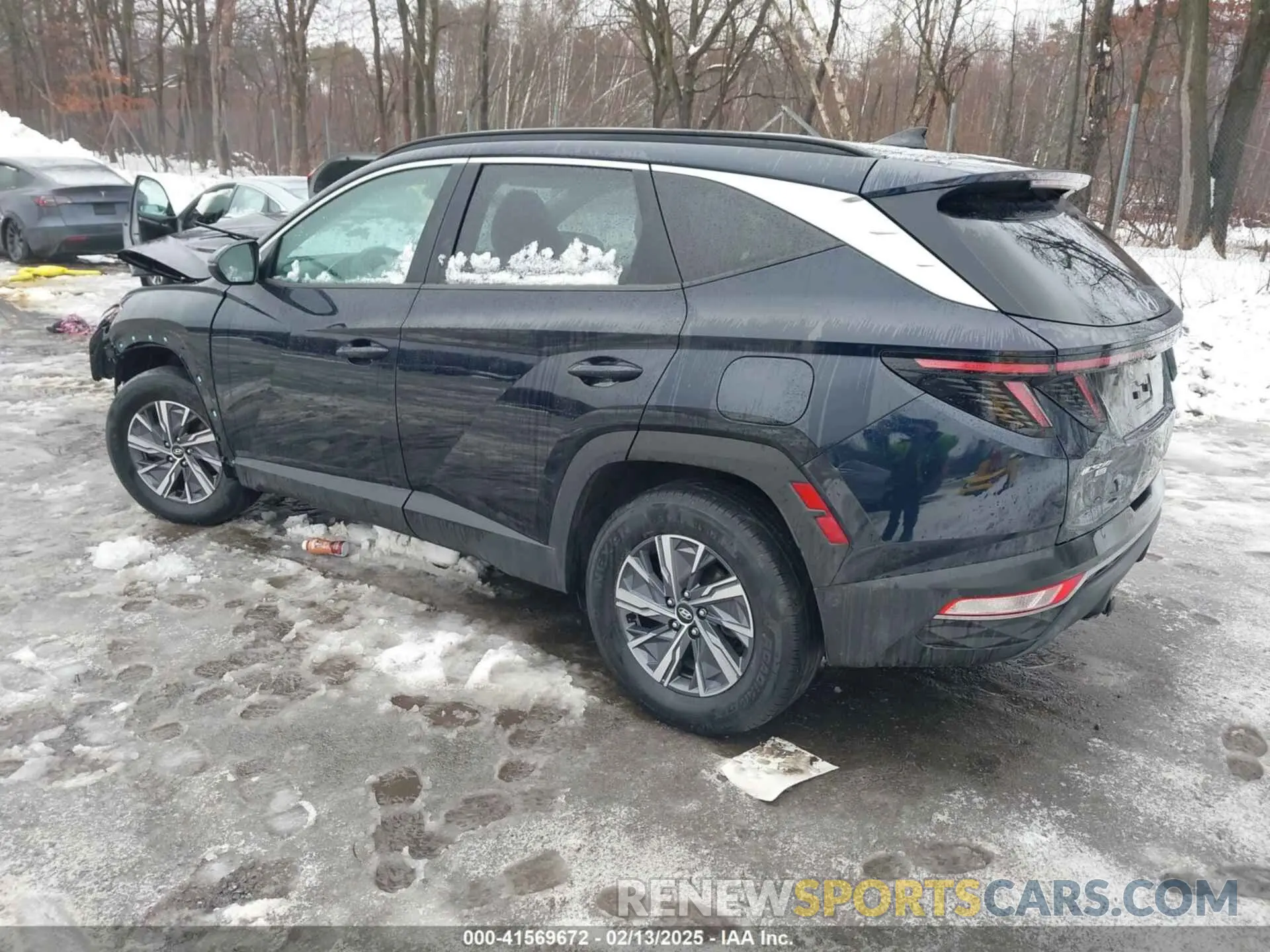 3 fotografías del automóvil dañado KM8JBCA19NU042024 HYUNDAI TUCSON HYBRID 2022