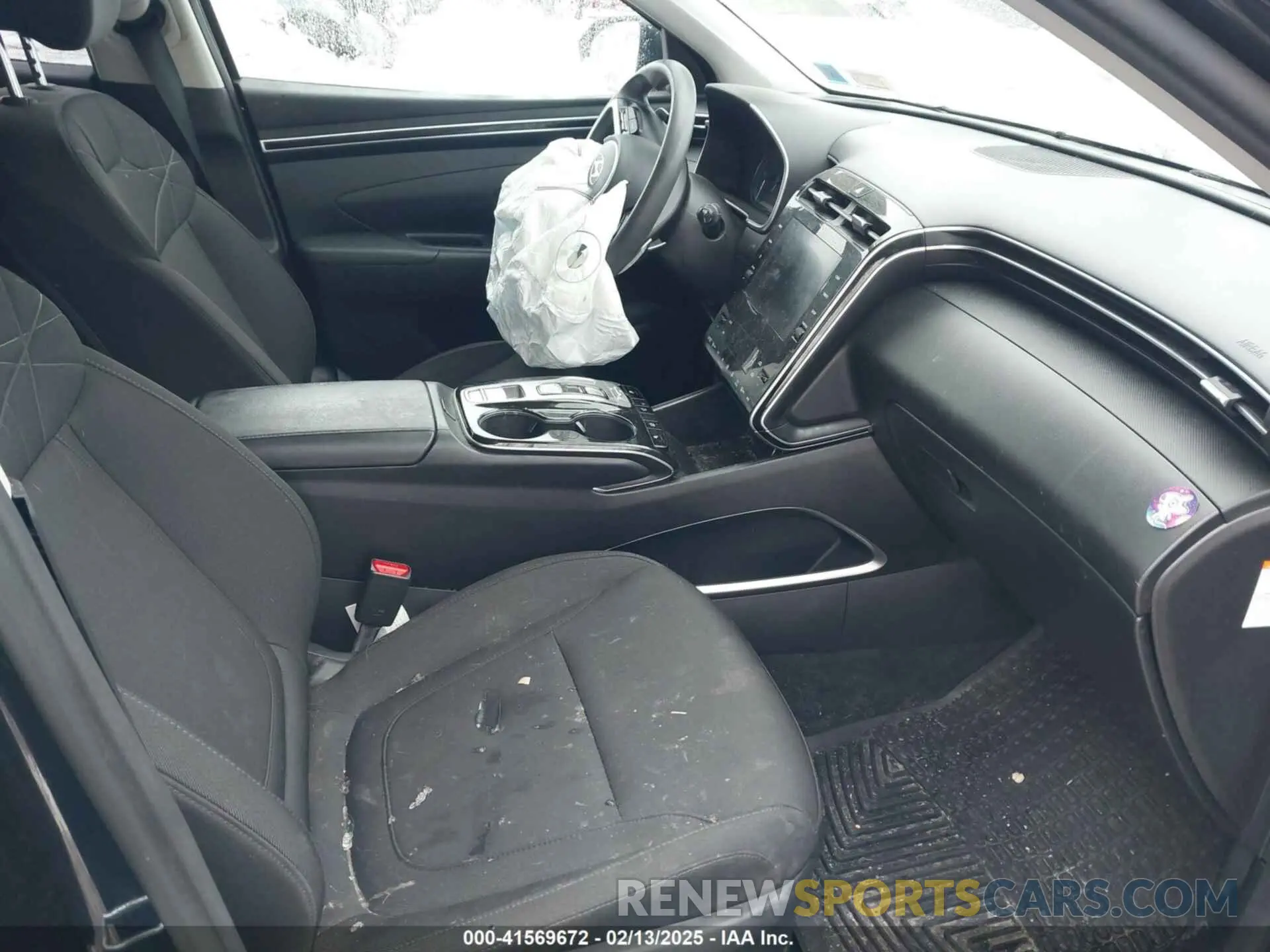 5 fotografías del automóvil dañado KM8JBCA19NU042024 HYUNDAI TUCSON HYBRID 2022
