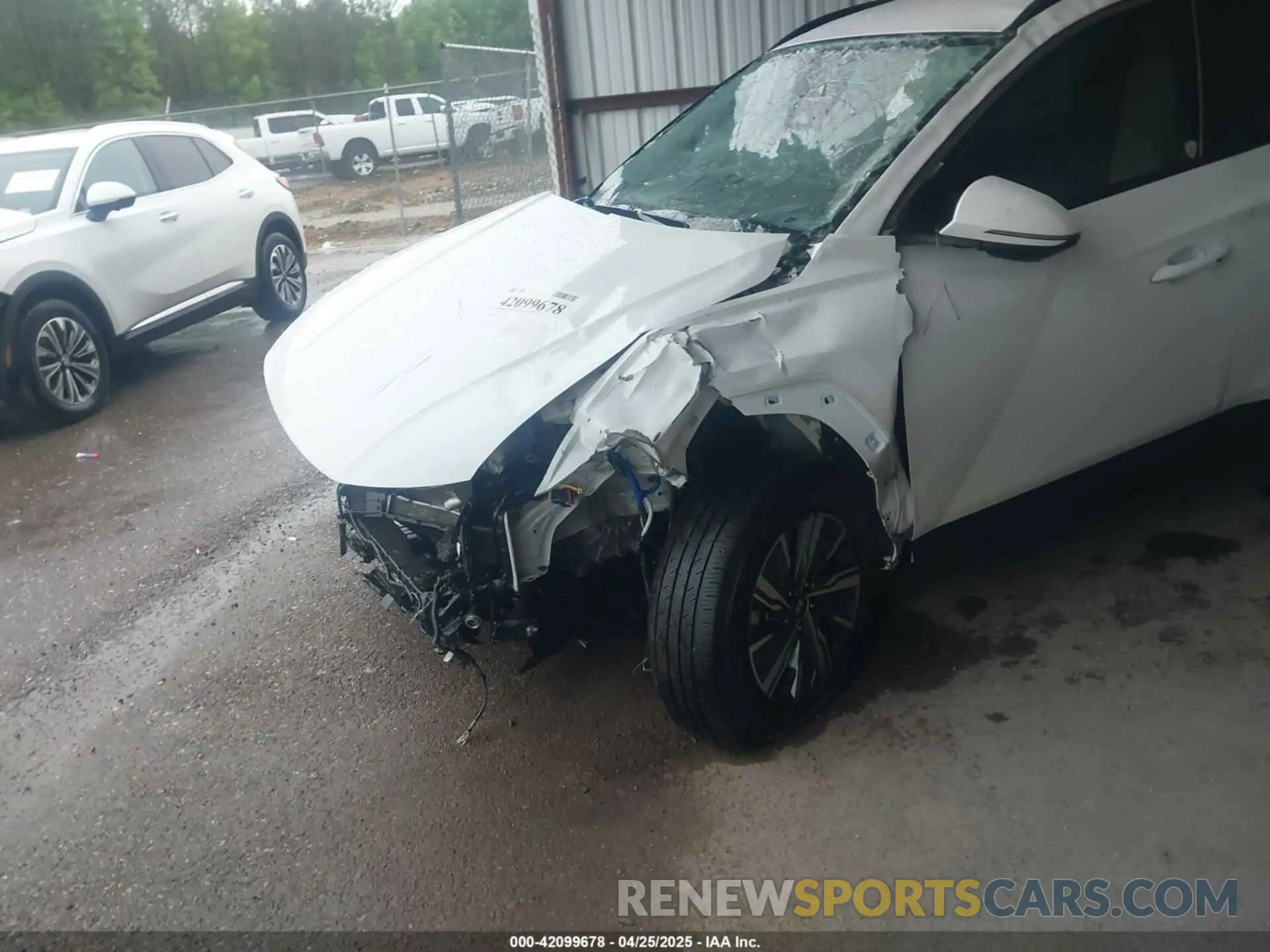 17 fotografías del automóvil dañado KM8JBCA19NU064198 HYUNDAI TUCSON HYBRID 2022