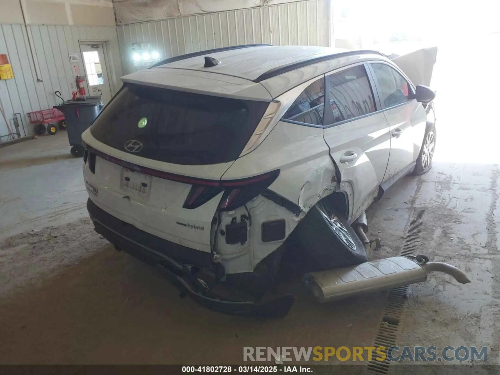 4 fotografías del automóvil dañado KM8JBCA1XNU029511 HYUNDAI TUCSON HYBRID 2022