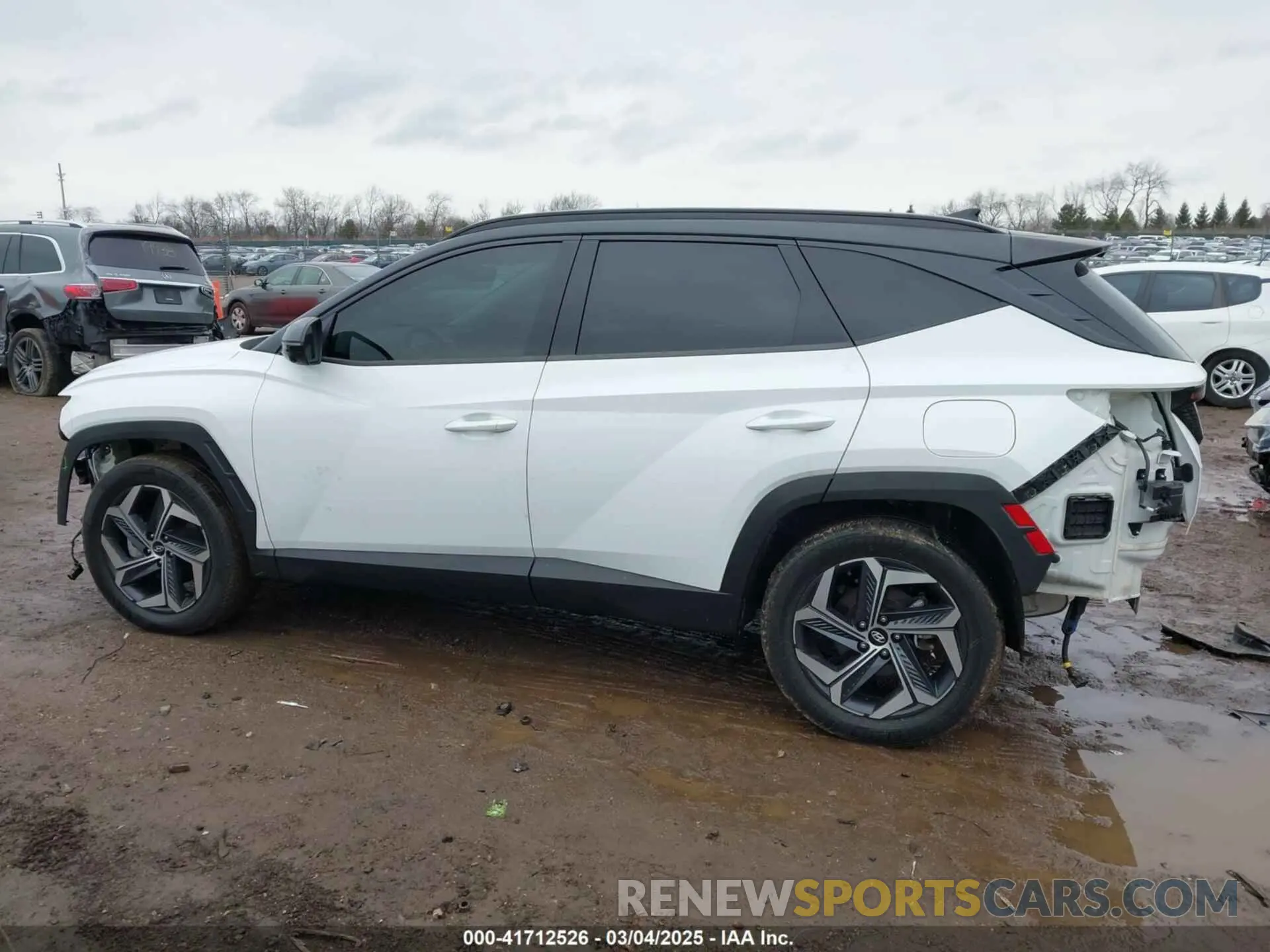 14 fotografías del automóvil dañado KM8JECA12NU027890 HYUNDAI TUCSON HYBRID 2022