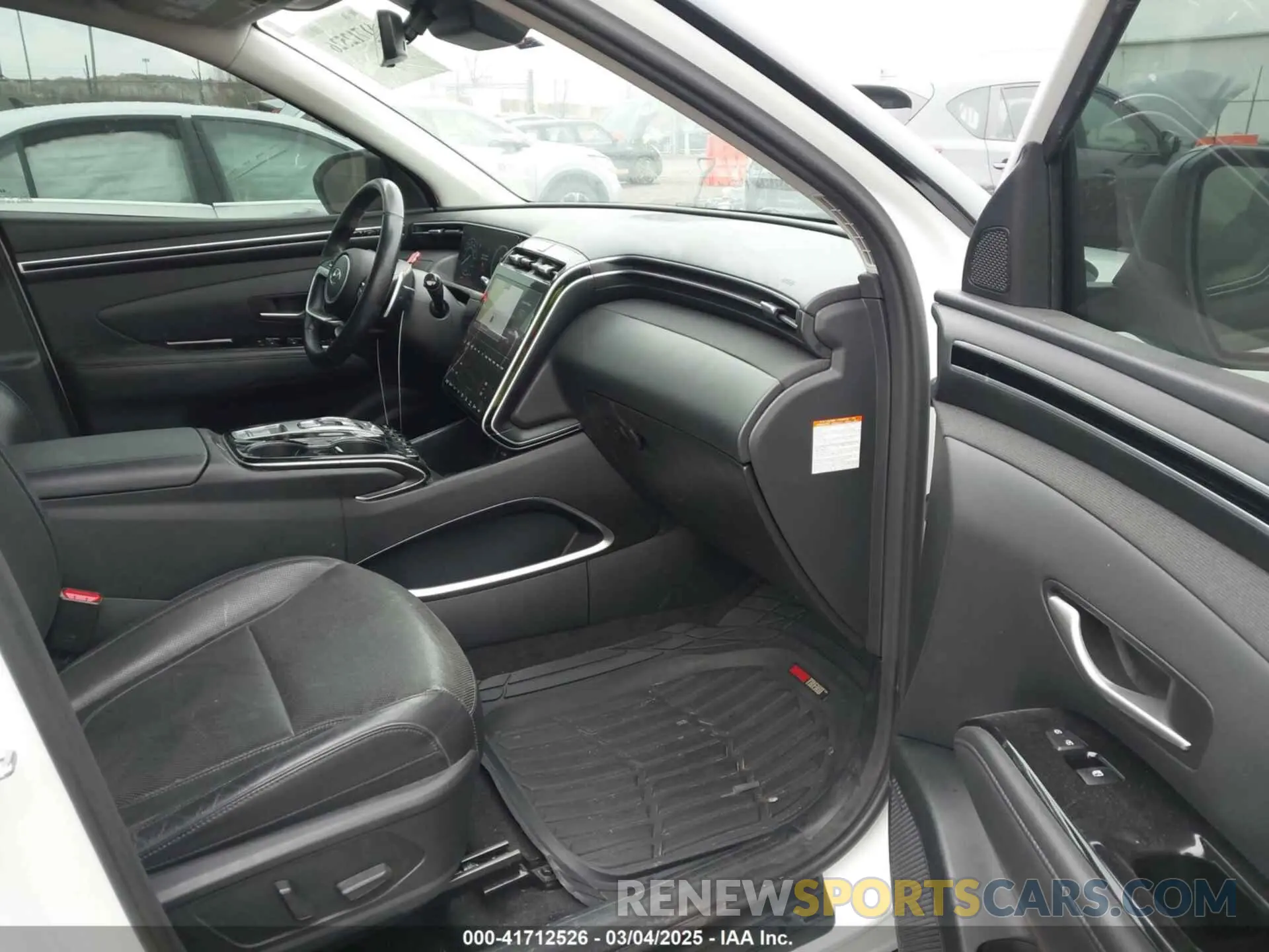 5 fotografías del automóvil dañado KM8JECA12NU027890 HYUNDAI TUCSON HYBRID 2022