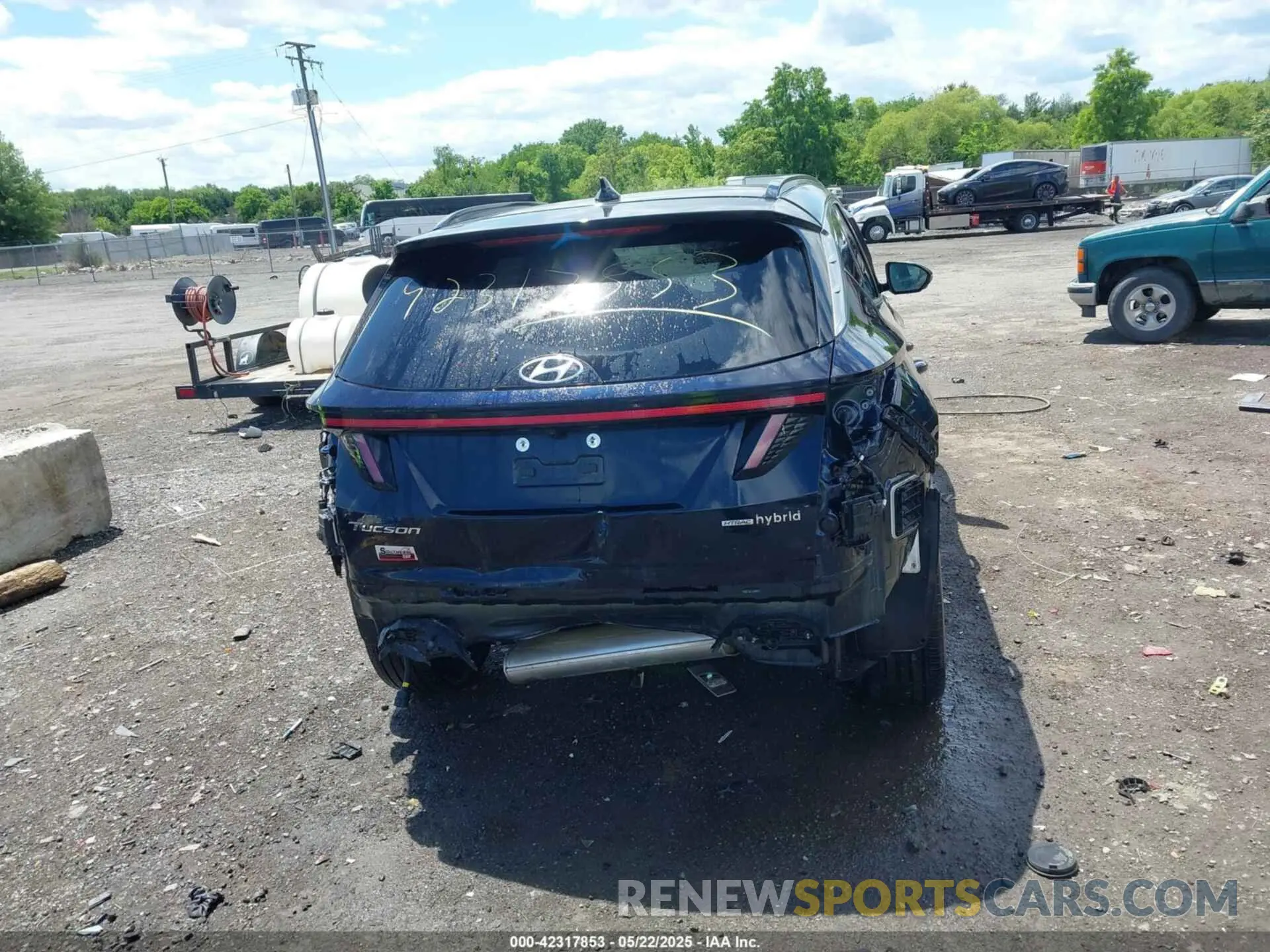 17 fotografías del automóvil dañado KM8JECA12NU083344 HYUNDAI TUCSON HYBRID 2022