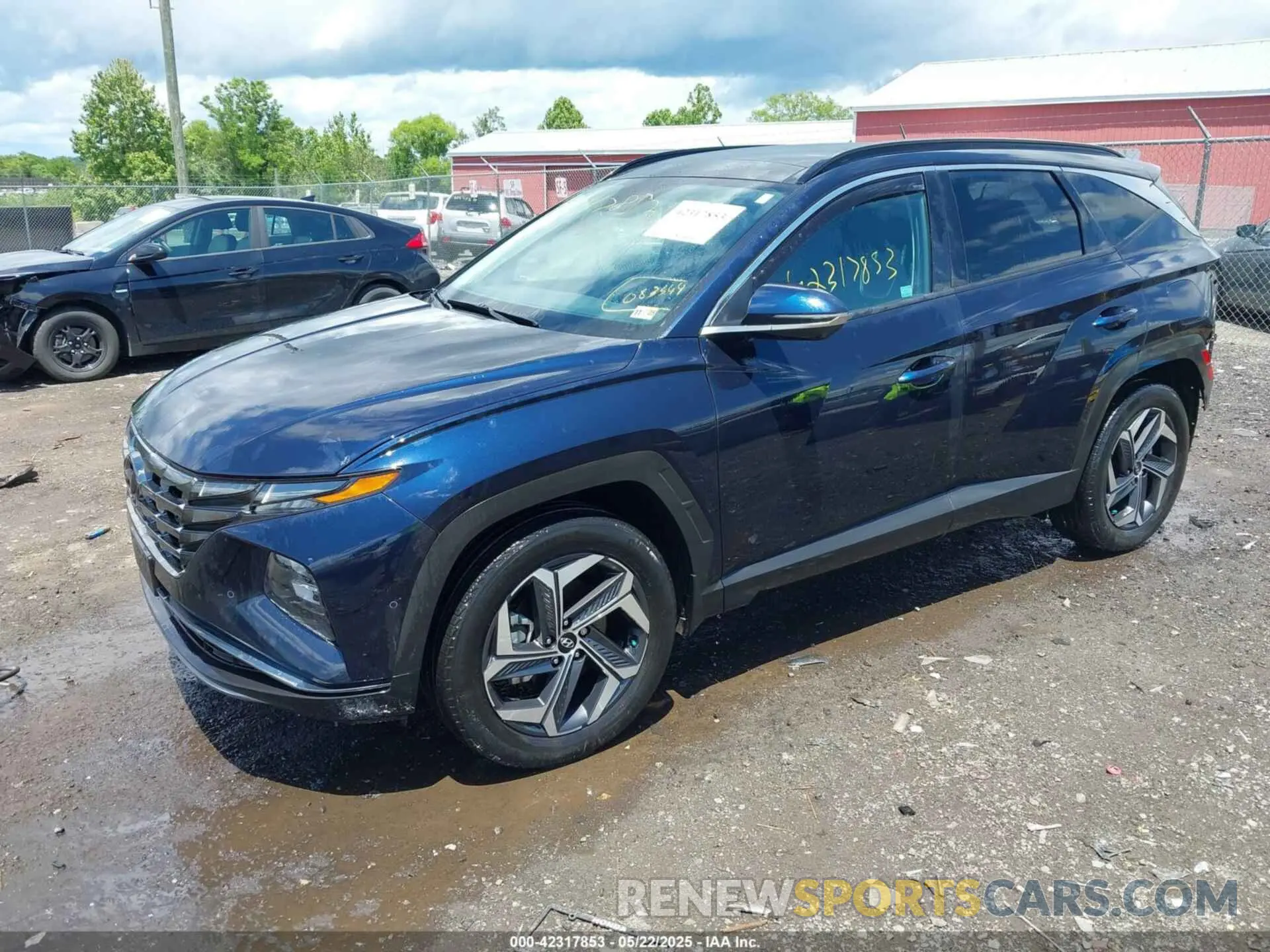 2 fotografías del automóvil dañado KM8JECA12NU083344 HYUNDAI TUCSON HYBRID 2022