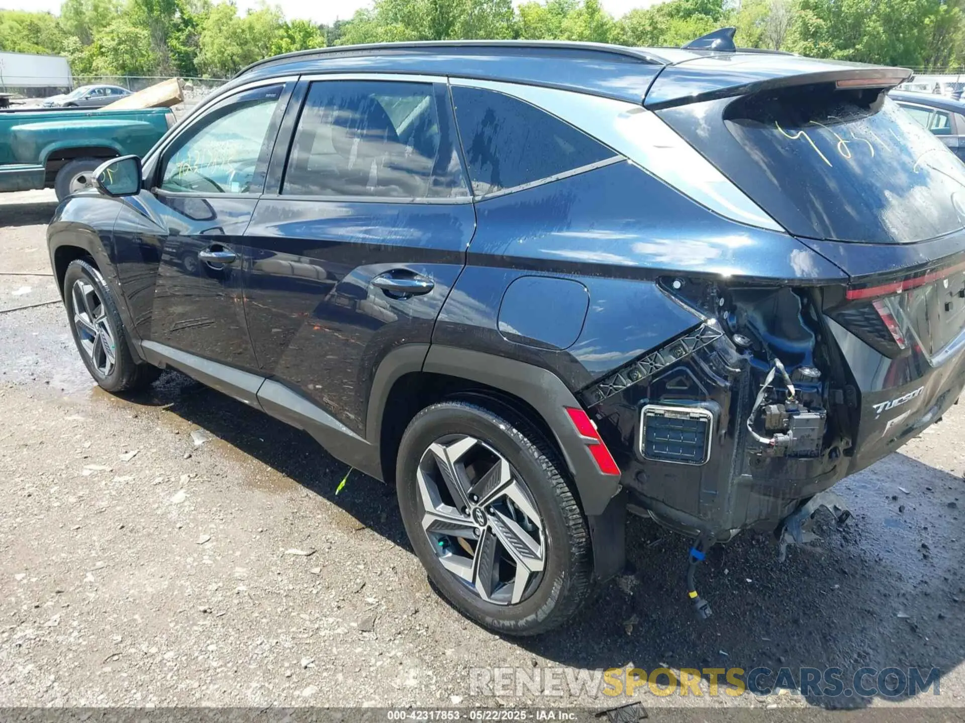 3 fotografías del automóvil dañado KM8JECA12NU083344 HYUNDAI TUCSON HYBRID 2022