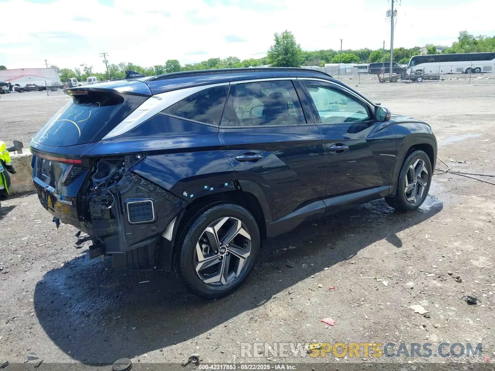 4 fotografías del automóvil dañado KM8JECA12NU083344 HYUNDAI TUCSON HYBRID 2022