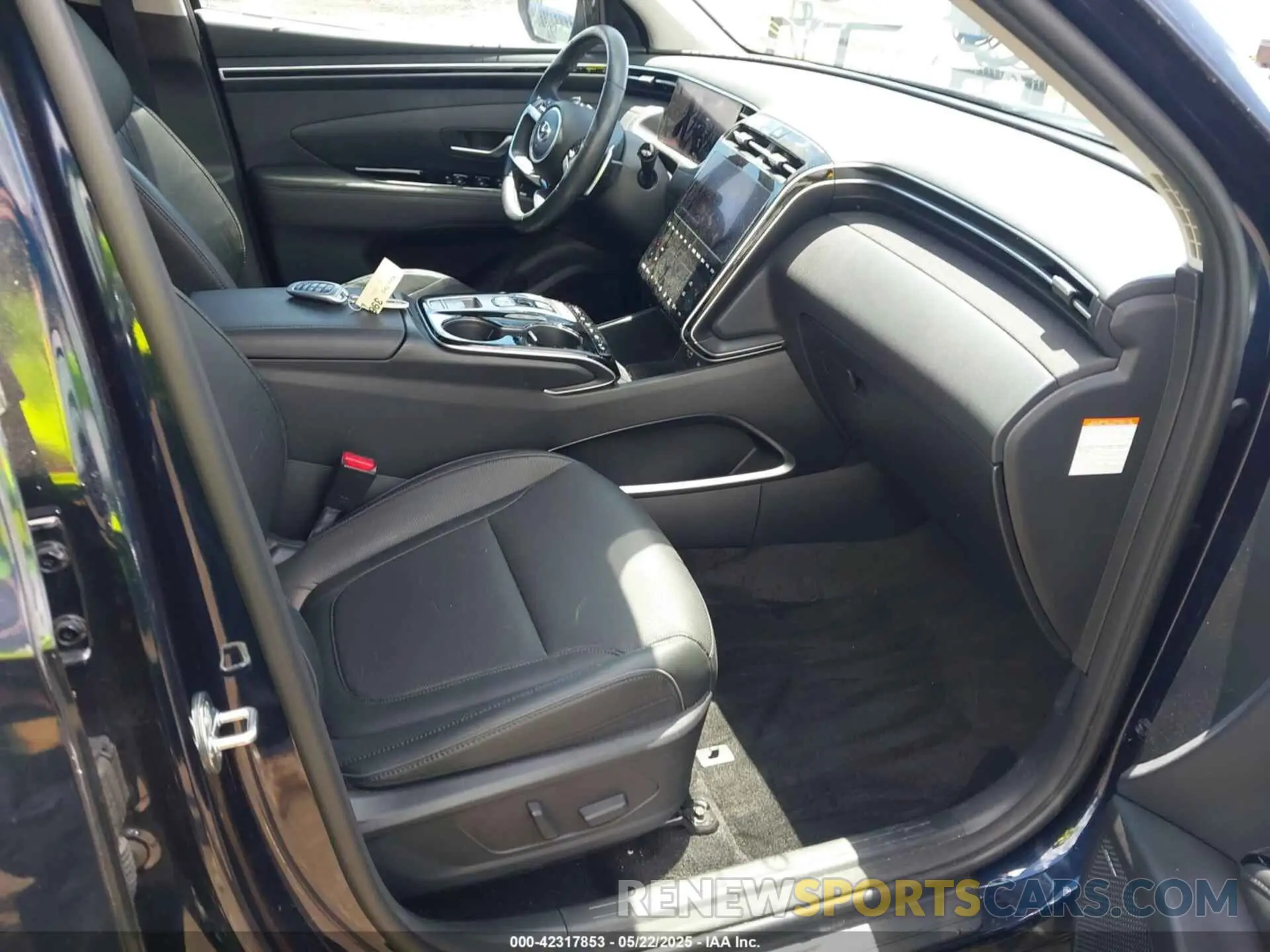 5 fotografías del automóvil dañado KM8JECA12NU083344 HYUNDAI TUCSON HYBRID 2022