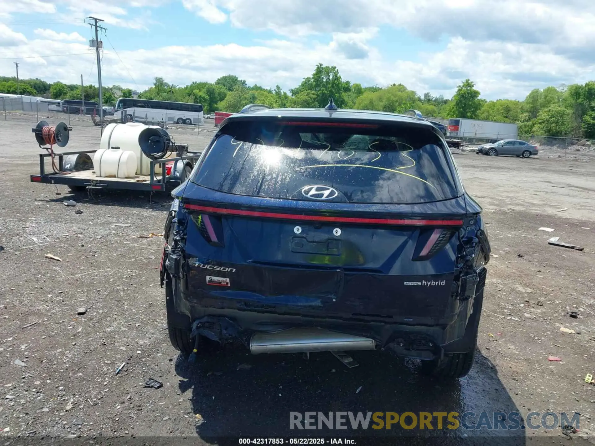 6 fotografías del automóvil dañado KM8JECA12NU083344 HYUNDAI TUCSON HYBRID 2022