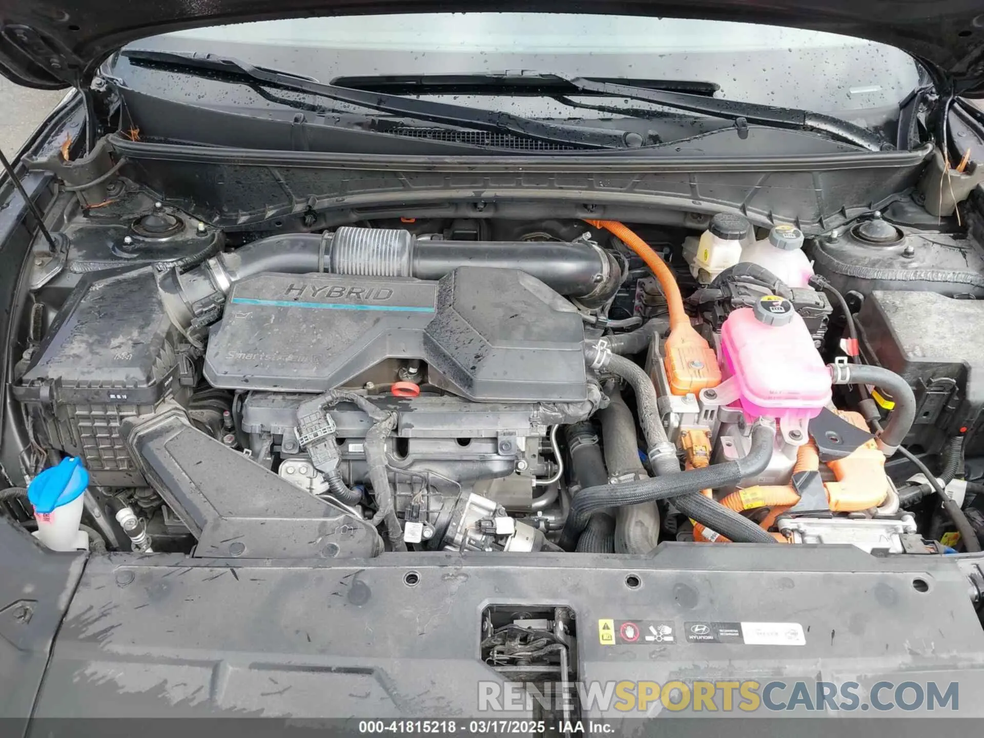 10 fotografías del automóvil dañado KM8JECA14NU074628 HYUNDAI TUCSON HYBRID 2022