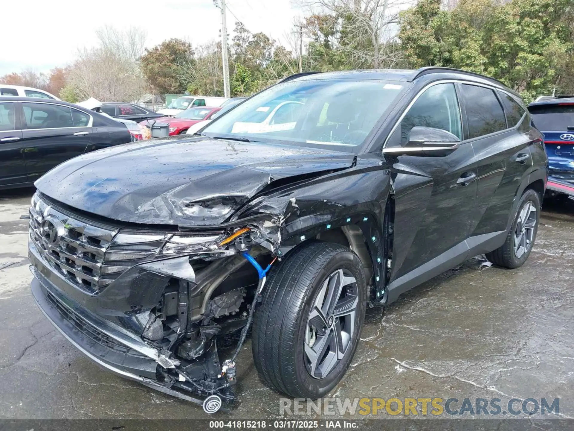 2 fotografías del automóvil dañado KM8JECA14NU074628 HYUNDAI TUCSON HYBRID 2022