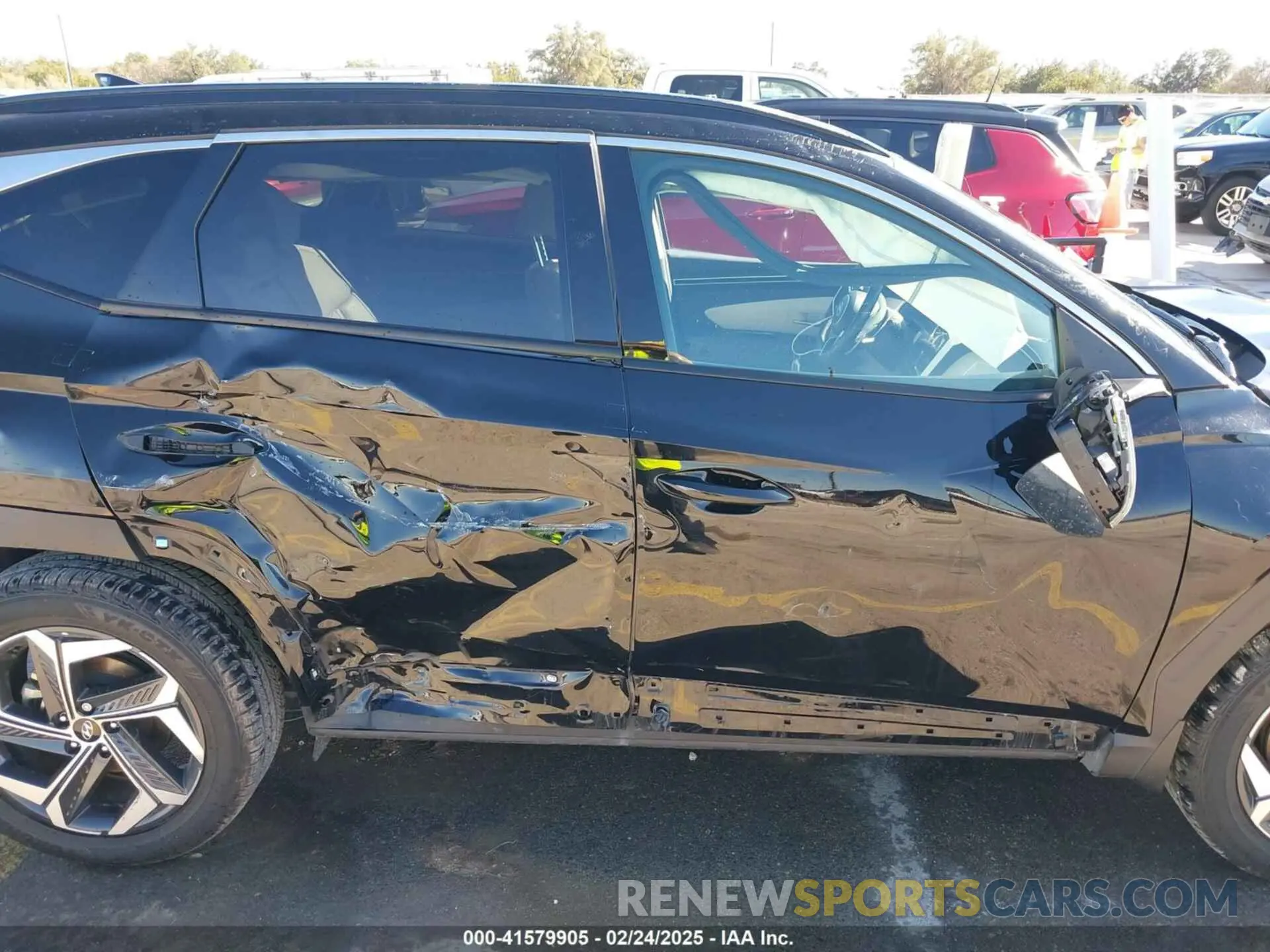 13 fotografías del automóvil dañado KM8JECA17NU081539 HYUNDAI TUCSON HYBRID 2022