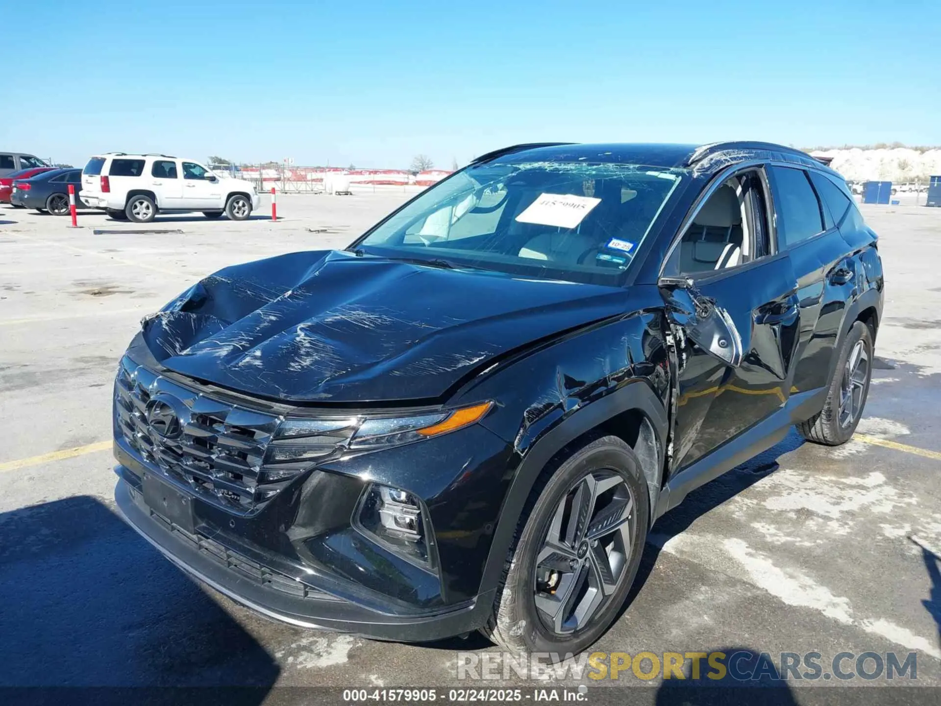 2 fotografías del automóvil dañado KM8JECA17NU081539 HYUNDAI TUCSON HYBRID 2022