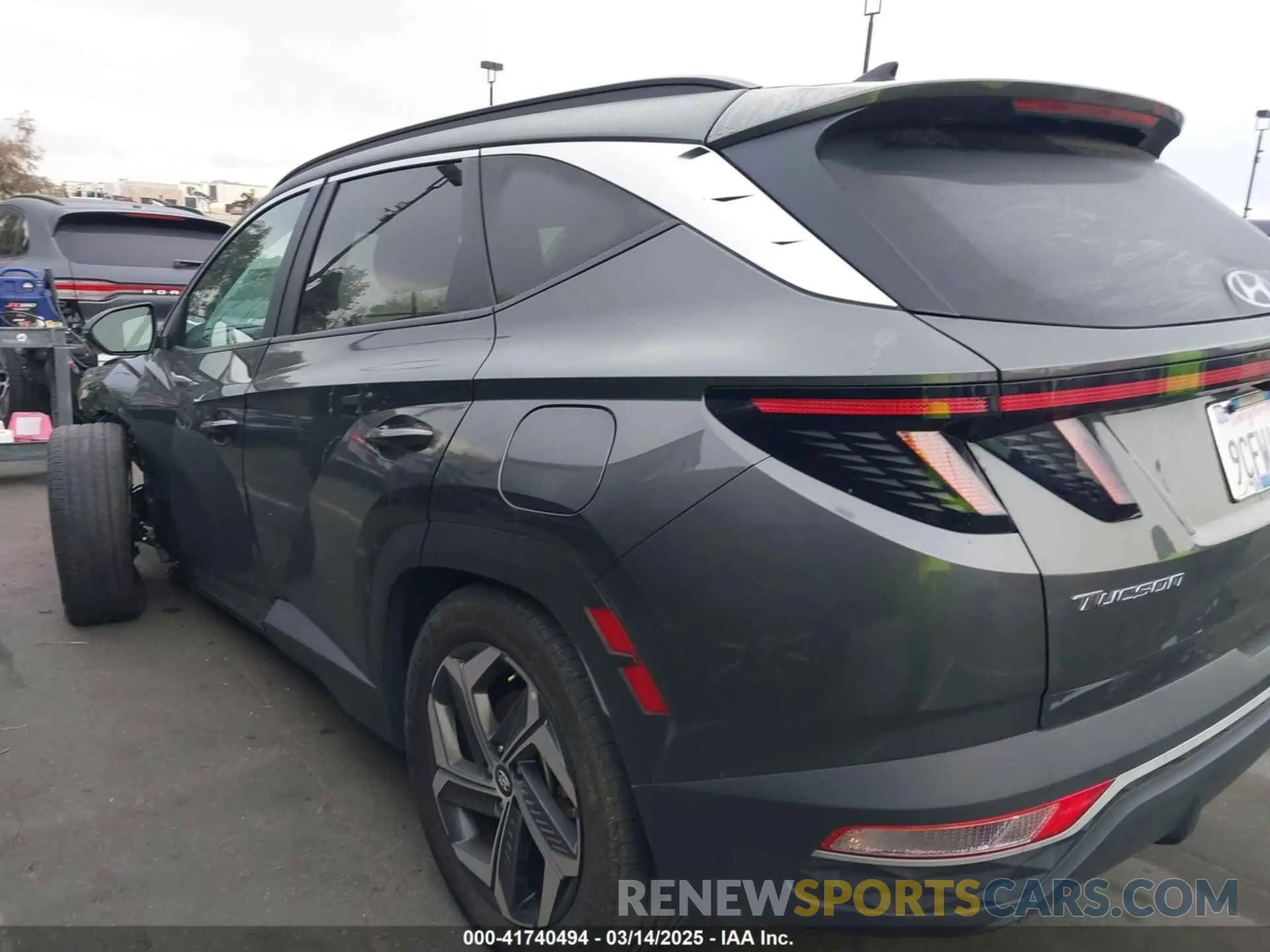 14 fotografías del automóvil dañado KM8JFCA11NU074986 HYUNDAI TUCSON HYBRID 2022