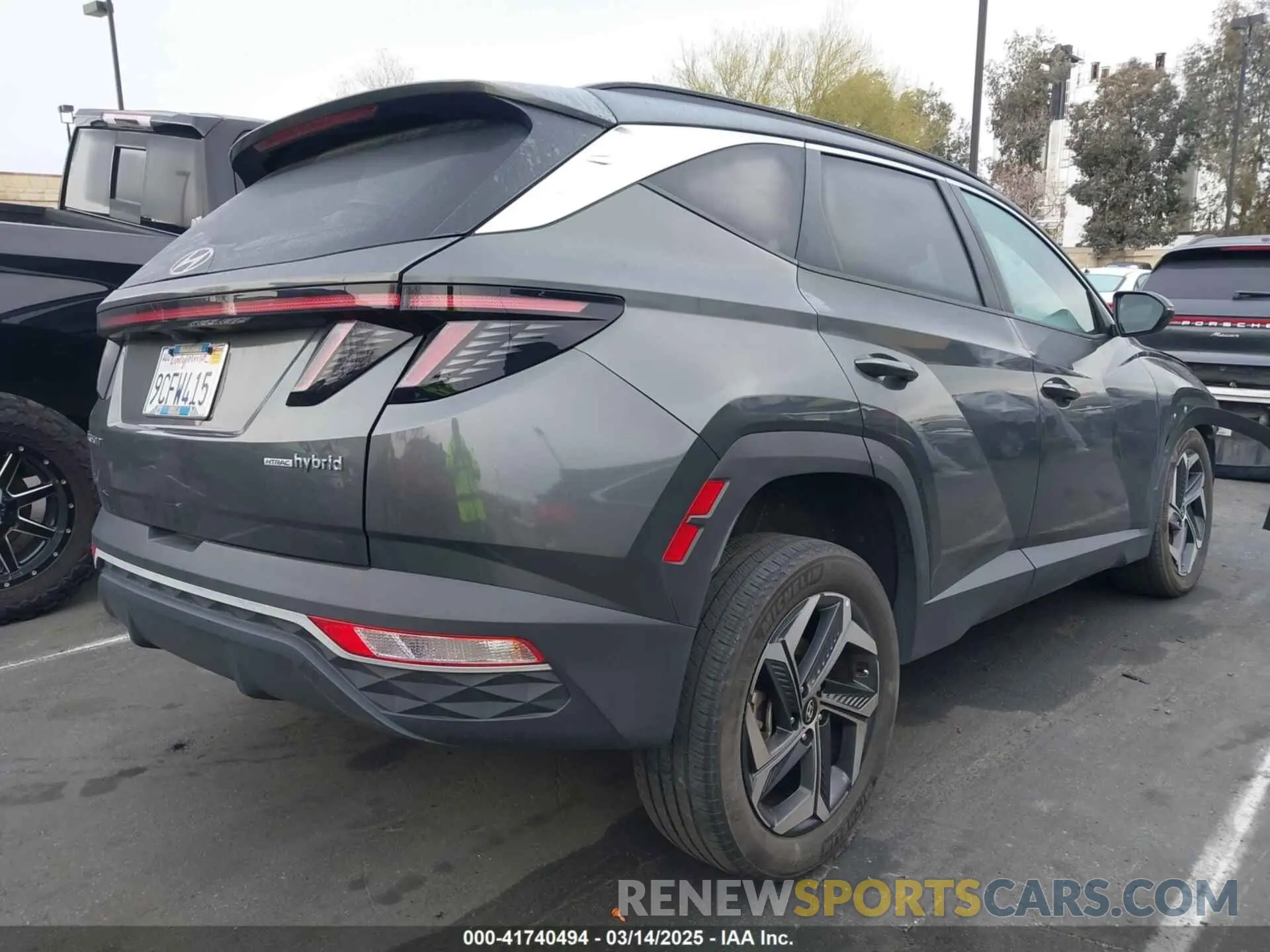 4 fotografías del automóvil dañado KM8JFCA11NU074986 HYUNDAI TUCSON HYBRID 2022