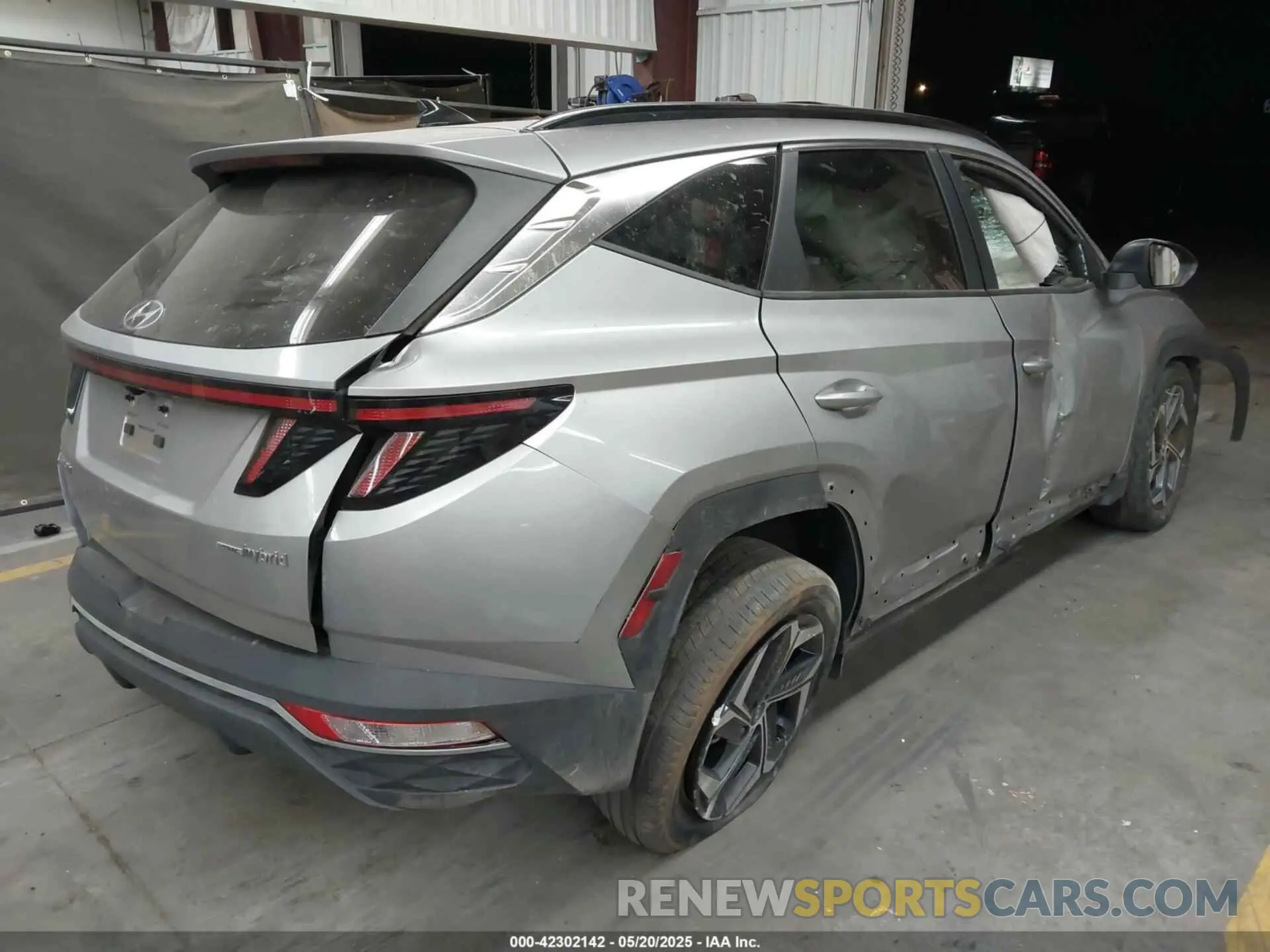4 fotografías del automóvil dañado KM8JFCA14NU058491 HYUNDAI TUCSON HYBRID 2022