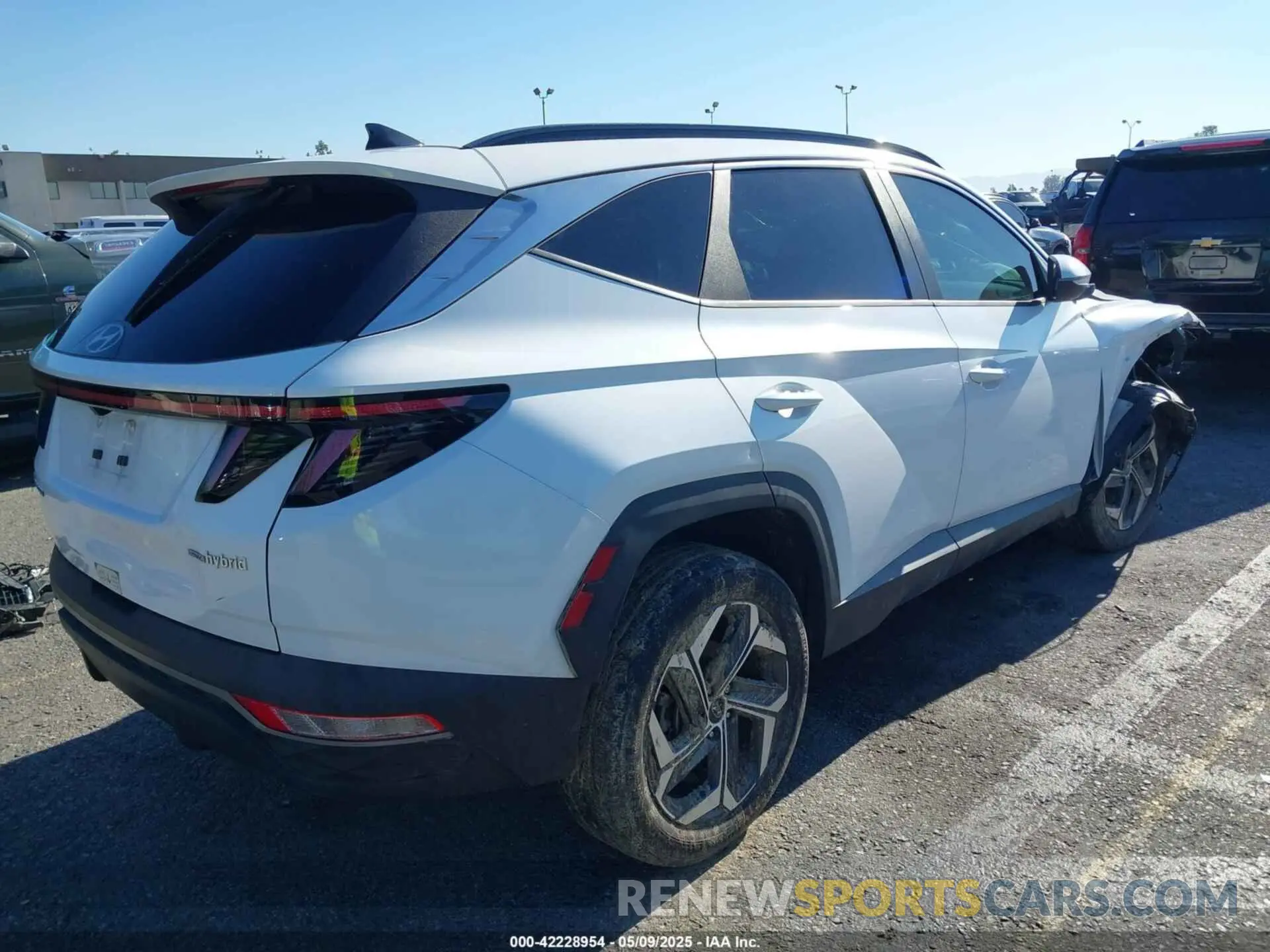 4 fotografías del automóvil dañado KM8JFCA17NU017305 HYUNDAI TUCSON HYBRID 2022