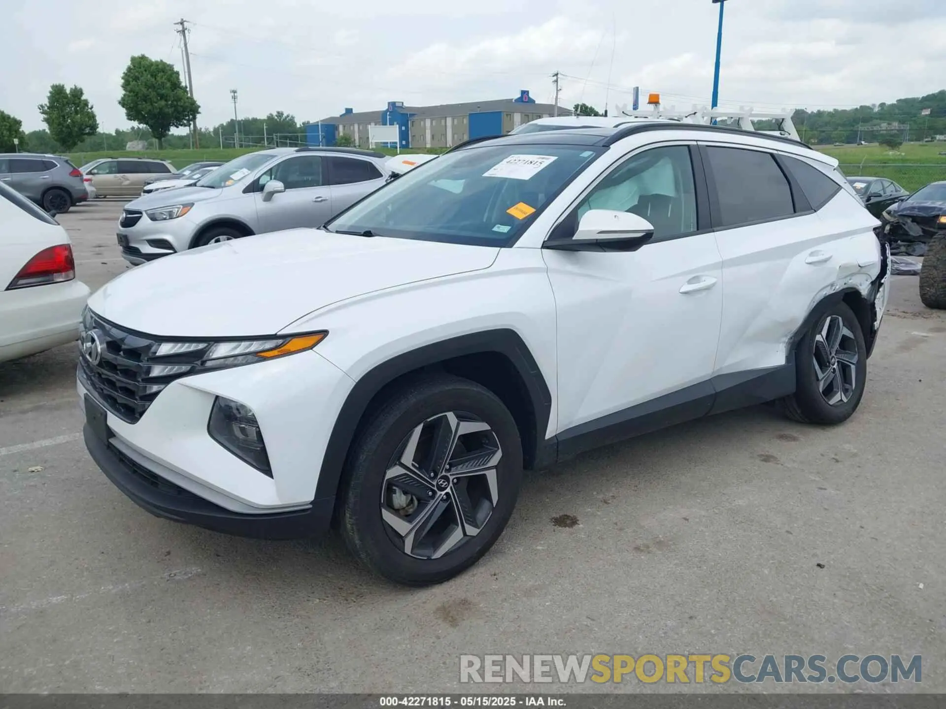 2 fotografías del automóvil dañado KM8JFCA18NU050944 HYUNDAI TUCSON HYBRID 2022