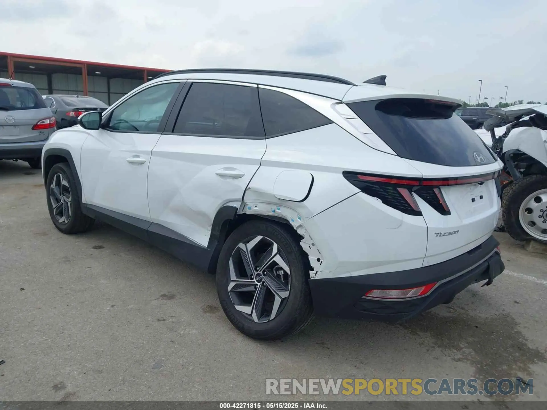 3 fotografías del automóvil dañado KM8JFCA18NU050944 HYUNDAI TUCSON HYBRID 2022