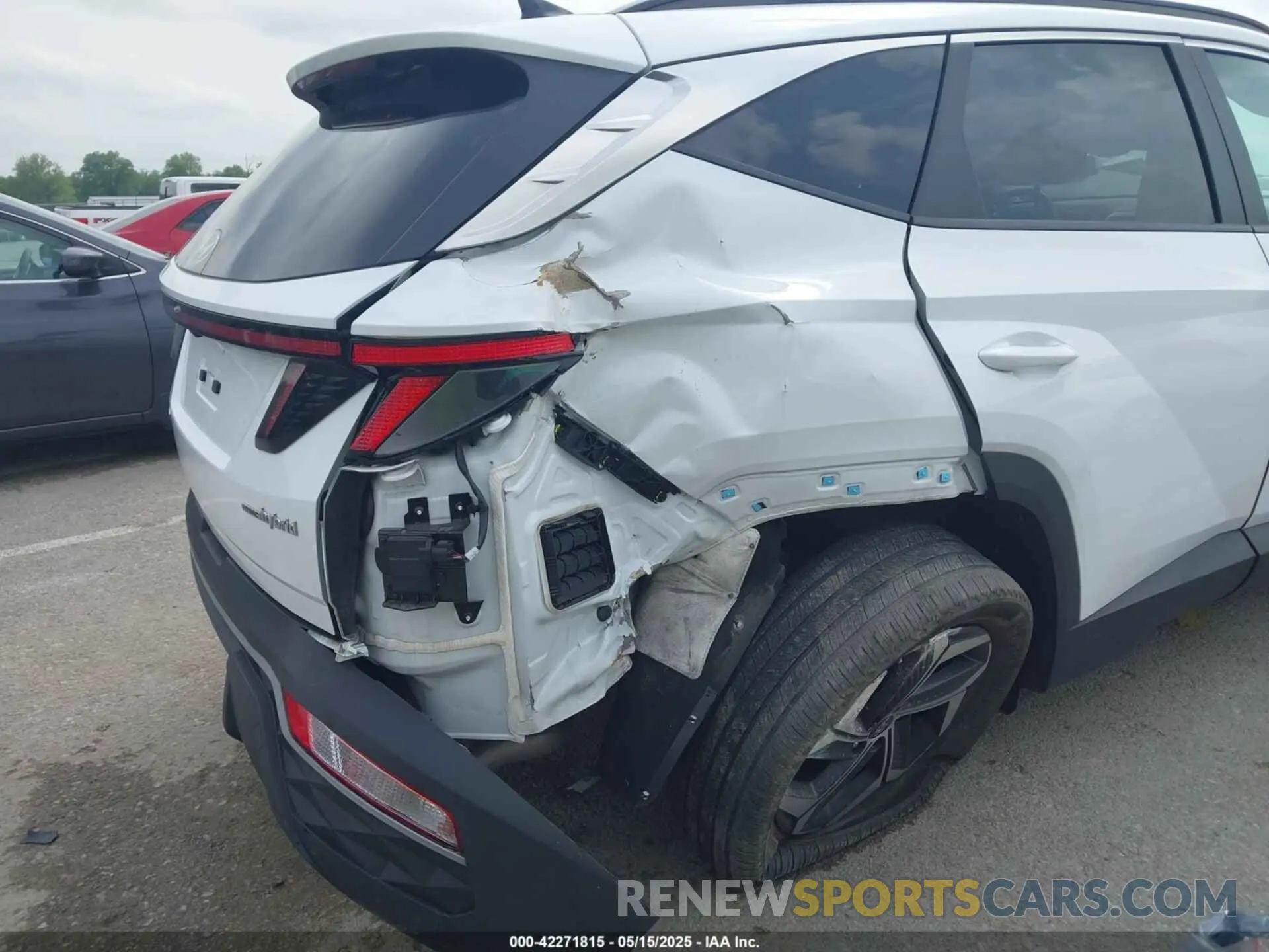 6 fotografías del automóvil dañado KM8JFCA18NU050944 HYUNDAI TUCSON HYBRID 2022