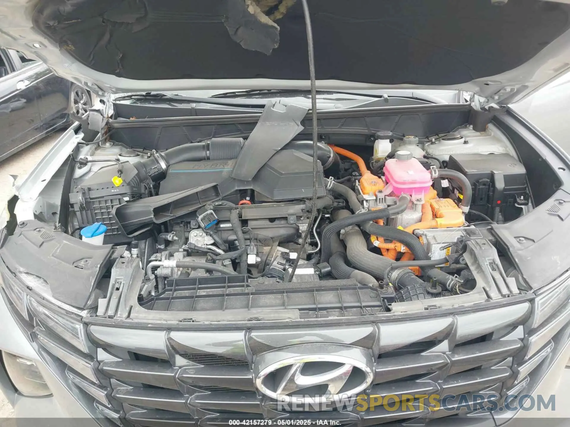 10 fotografías del automóvil dañado KM8JFCA18NU056372 HYUNDAI TUCSON HYBRID 2022