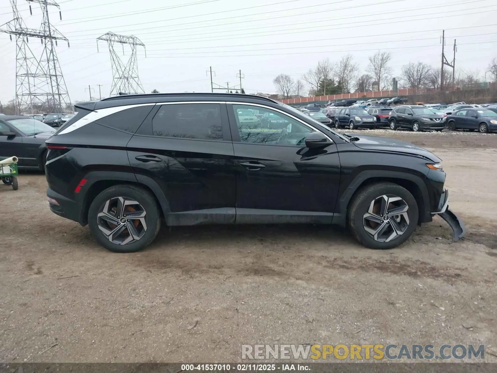 13 fotografías del automóvil dañado KM8JFCA18NU076136 HYUNDAI TUCSON HYBRID 2022