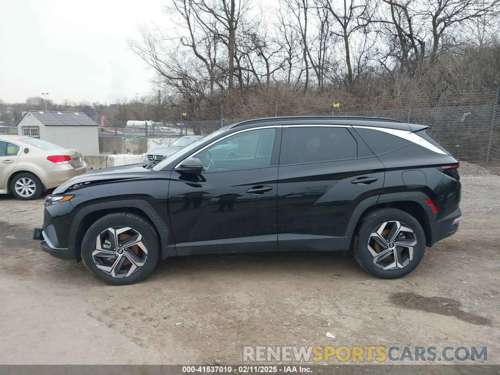 14 fotografías del automóvil dañado KM8JFCA18NU076136 HYUNDAI TUCSON HYBRID 2022