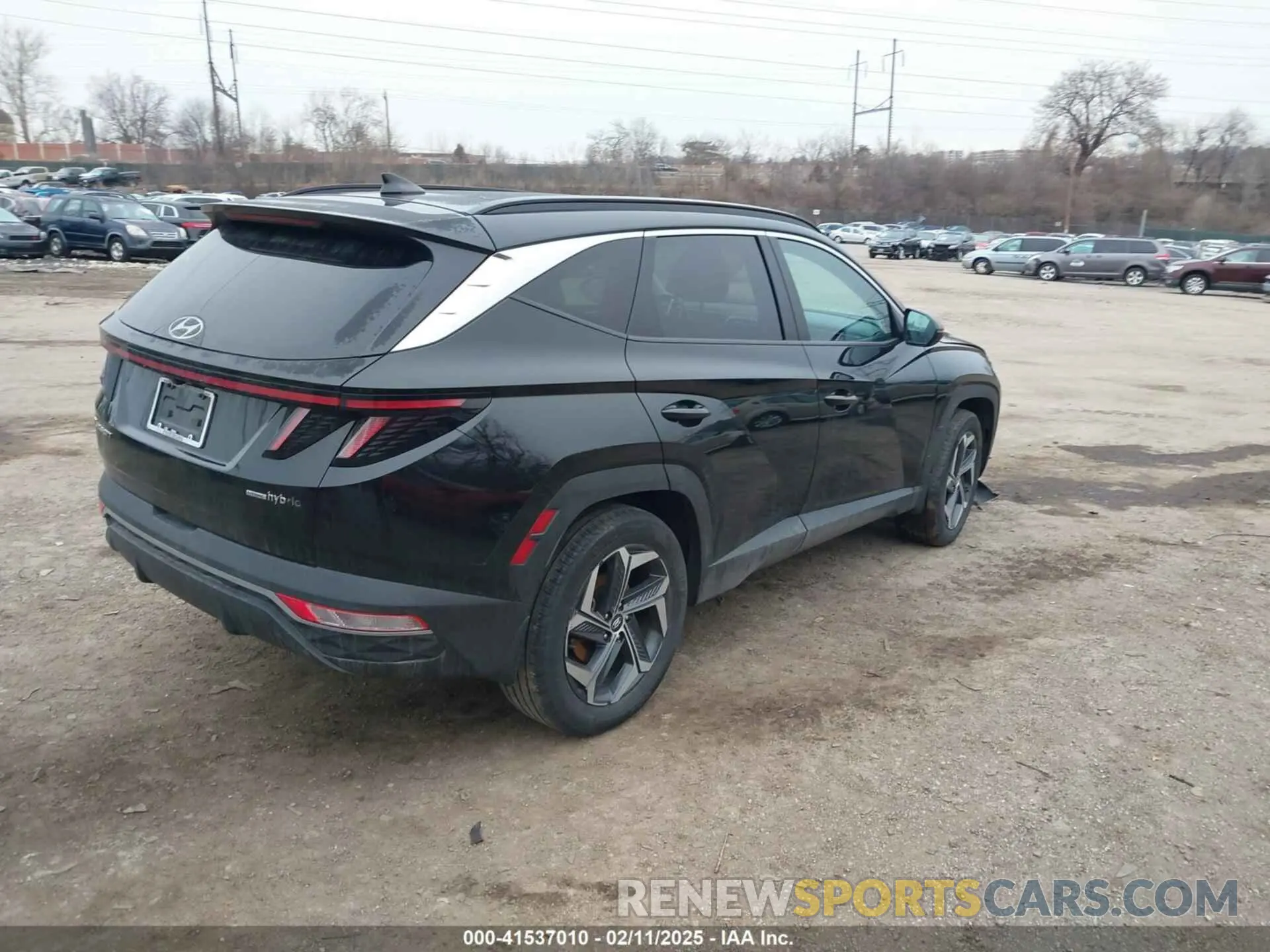 4 fotografías del automóvil dañado KM8JFCA18NU076136 HYUNDAI TUCSON HYBRID 2022