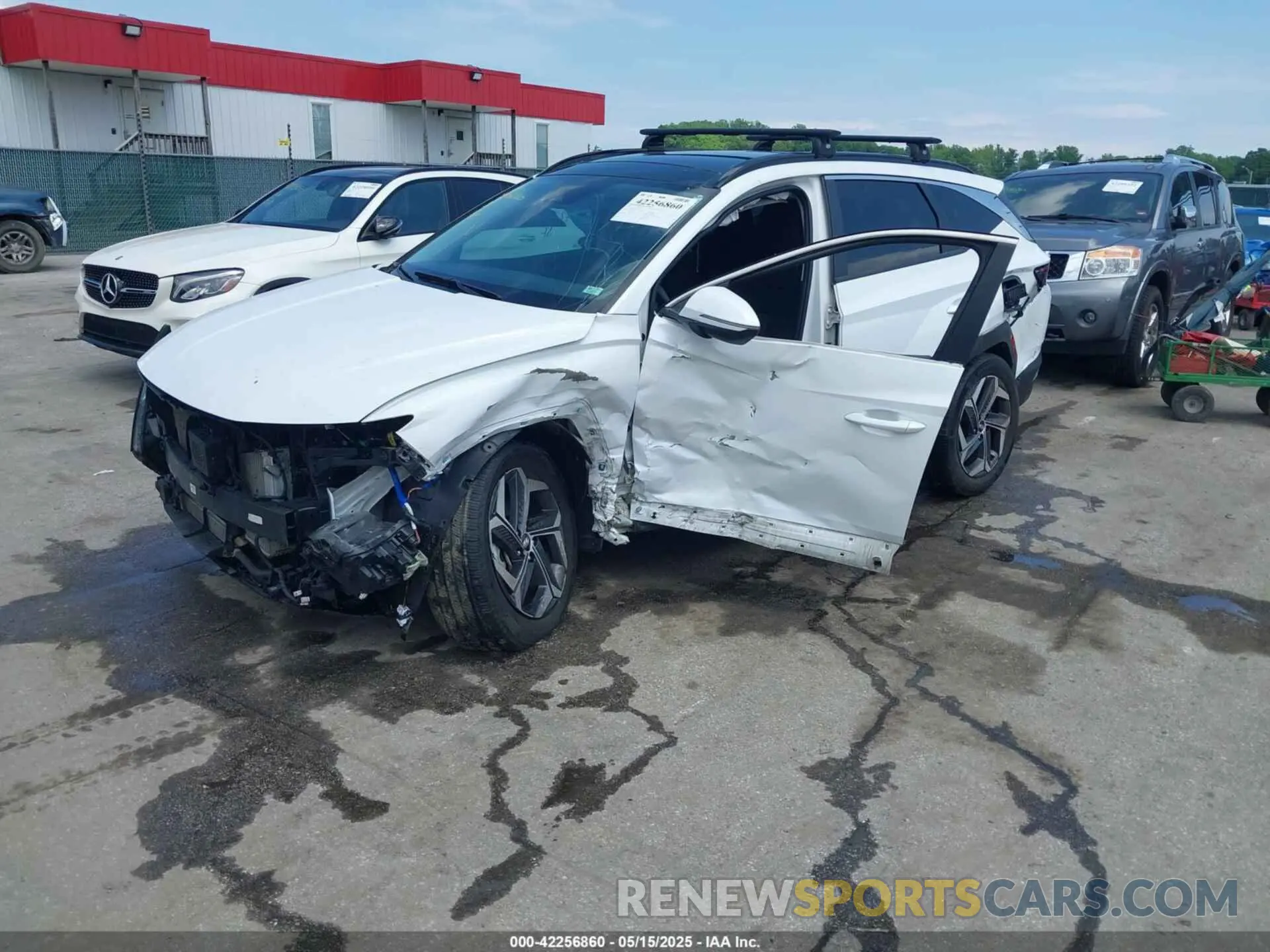 2 fotografías del automóvil dañado KM8JFCA1XNU057877 HYUNDAI TUCSON HYBRID 2022