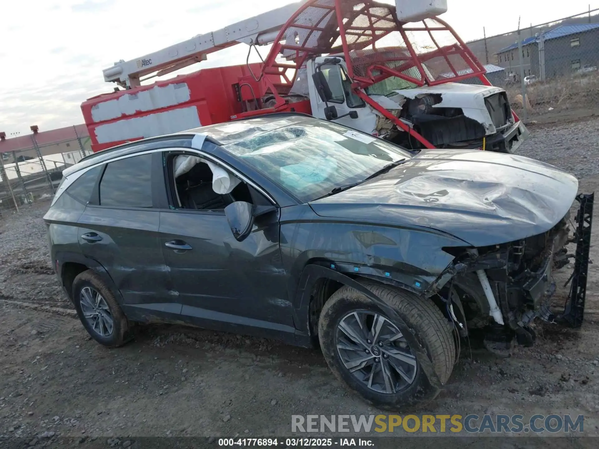 13 fotografías del automóvil dañado KM8JBCA18PU097678 HYUNDAI TUCSON HYBRID 2023