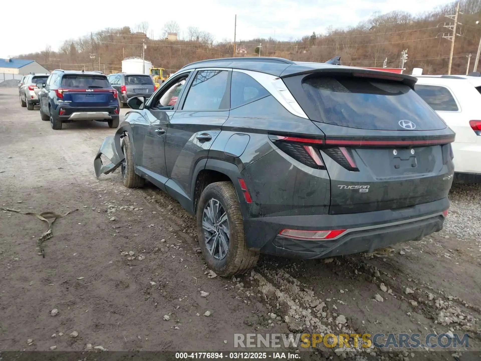 3 fotografías del automóvil dañado KM8JBCA18PU097678 HYUNDAI TUCSON HYBRID 2023