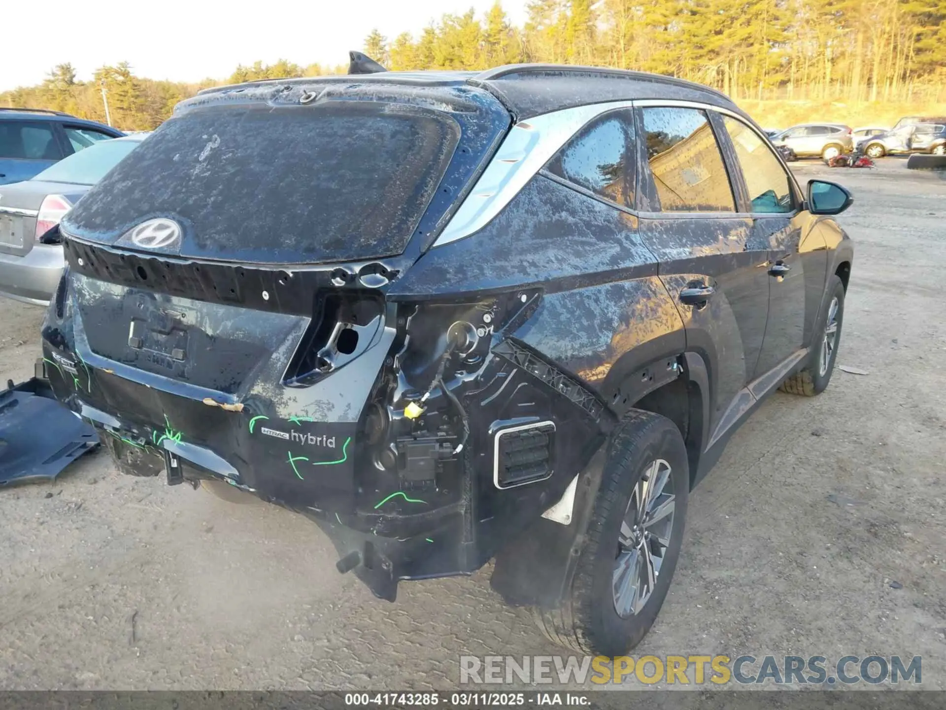 4 fotografías del automóvil dañado KM8JBCA18PU115161 HYUNDAI TUCSON HYBRID 2023