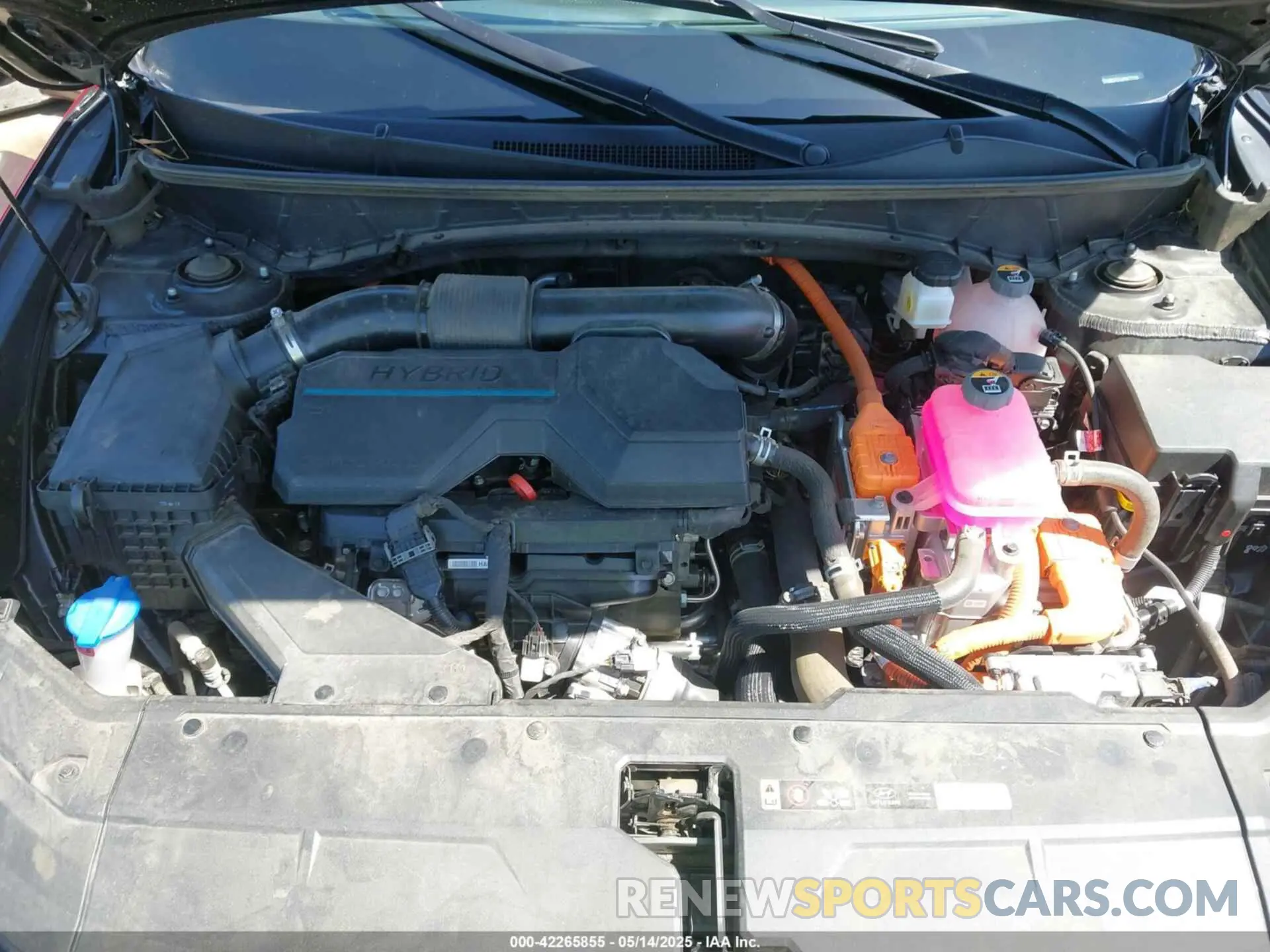 10 fotografías del automóvil dañado KM8JECA14PU127220 HYUNDAI TUCSON HYBRID 2023
