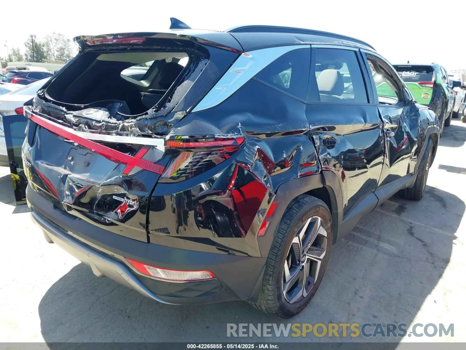 4 fotografías del automóvil dañado KM8JECA14PU127220 HYUNDAI TUCSON HYBRID 2023