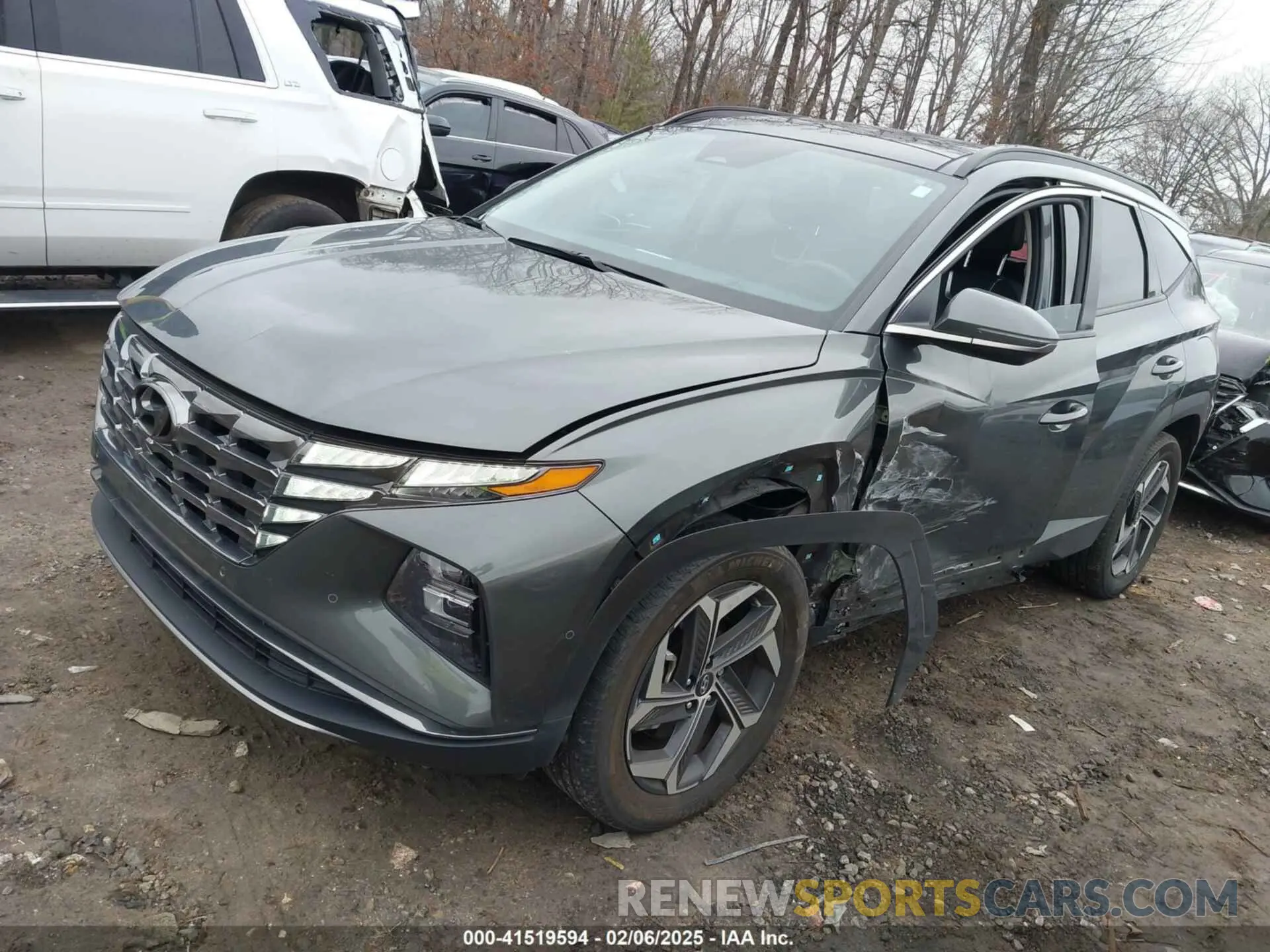 2 fotografías del automóvil dañado KM8JECA19PU125933 HYUNDAI TUCSON HYBRID 2023
