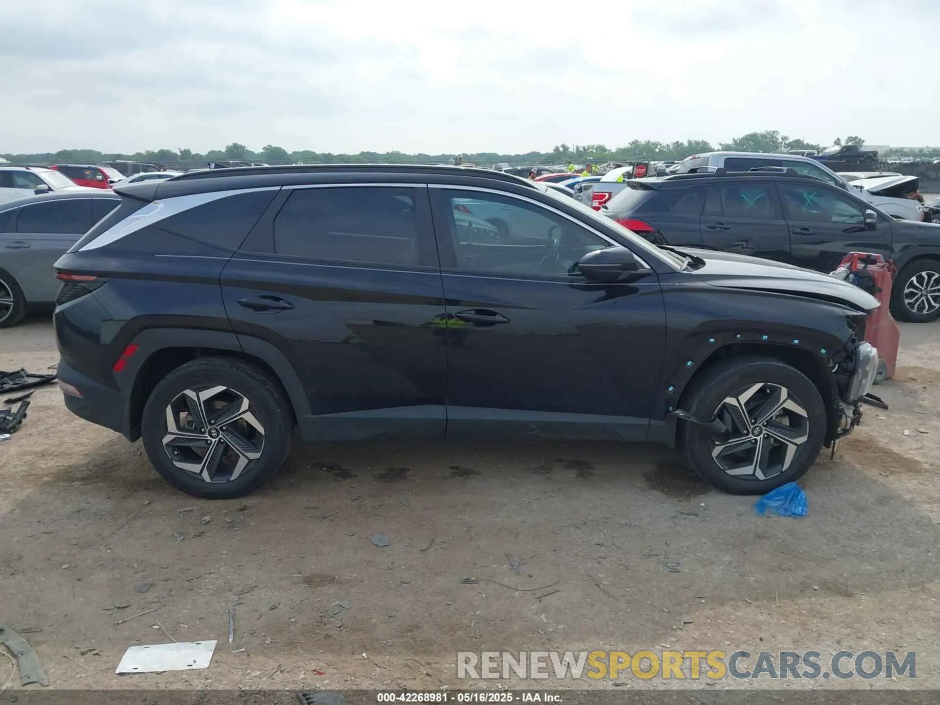 13 fotografías del automóvil dañado KM8JFCA12PU100014 HYUNDAI TUCSON HYBRID 2023