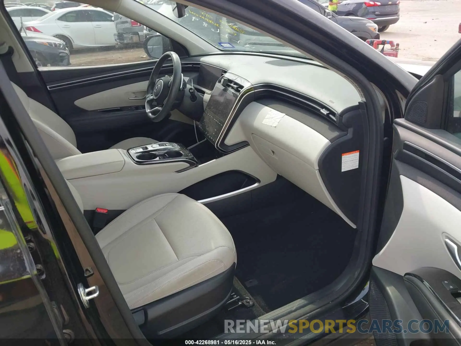 5 fotografías del automóvil dañado KM8JFCA12PU100014 HYUNDAI TUCSON HYBRID 2023