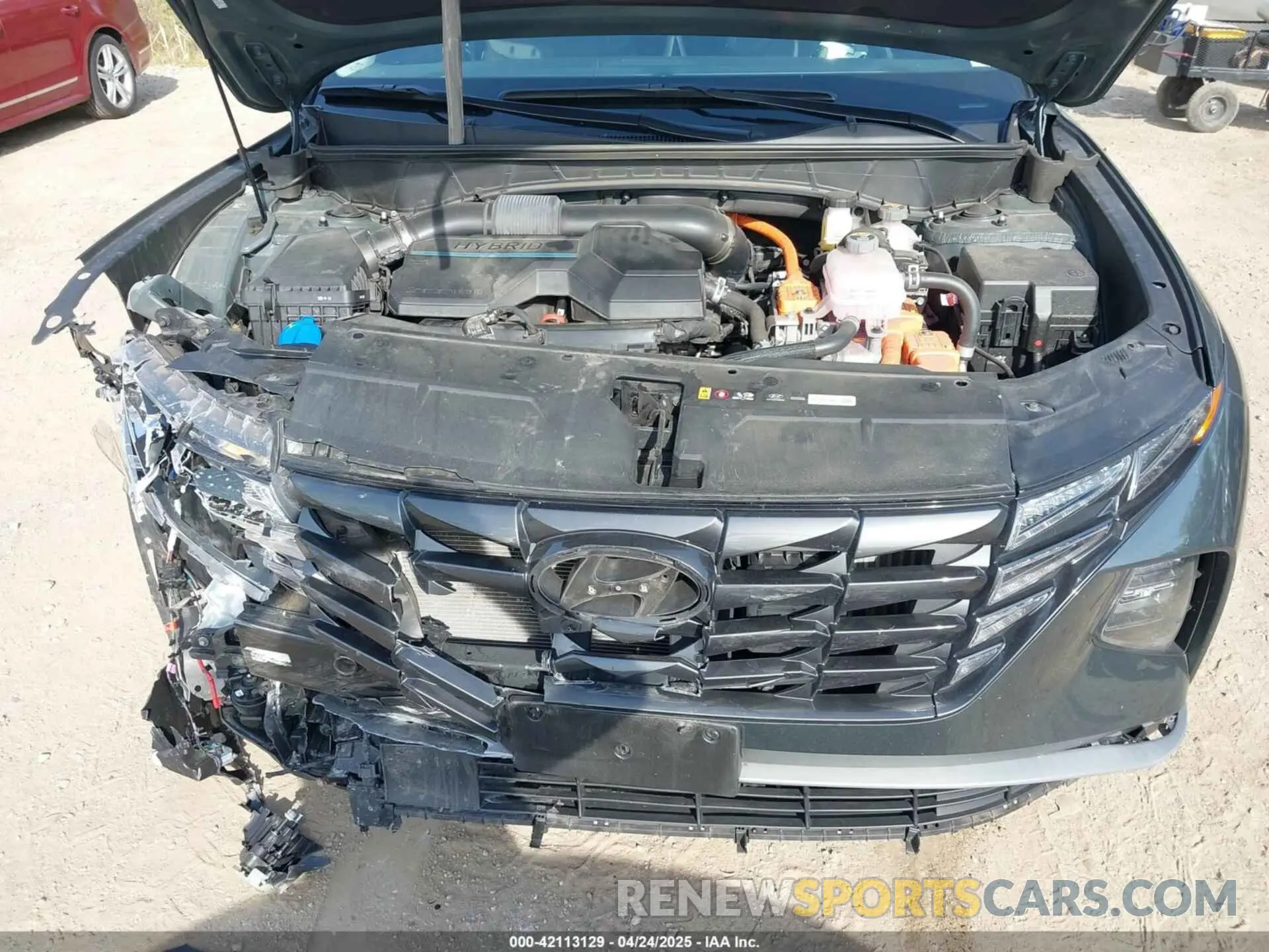 10 fotografías del automóvil dañado KM8JFCA17PU093934 HYUNDAI TUCSON HYBRID 2023