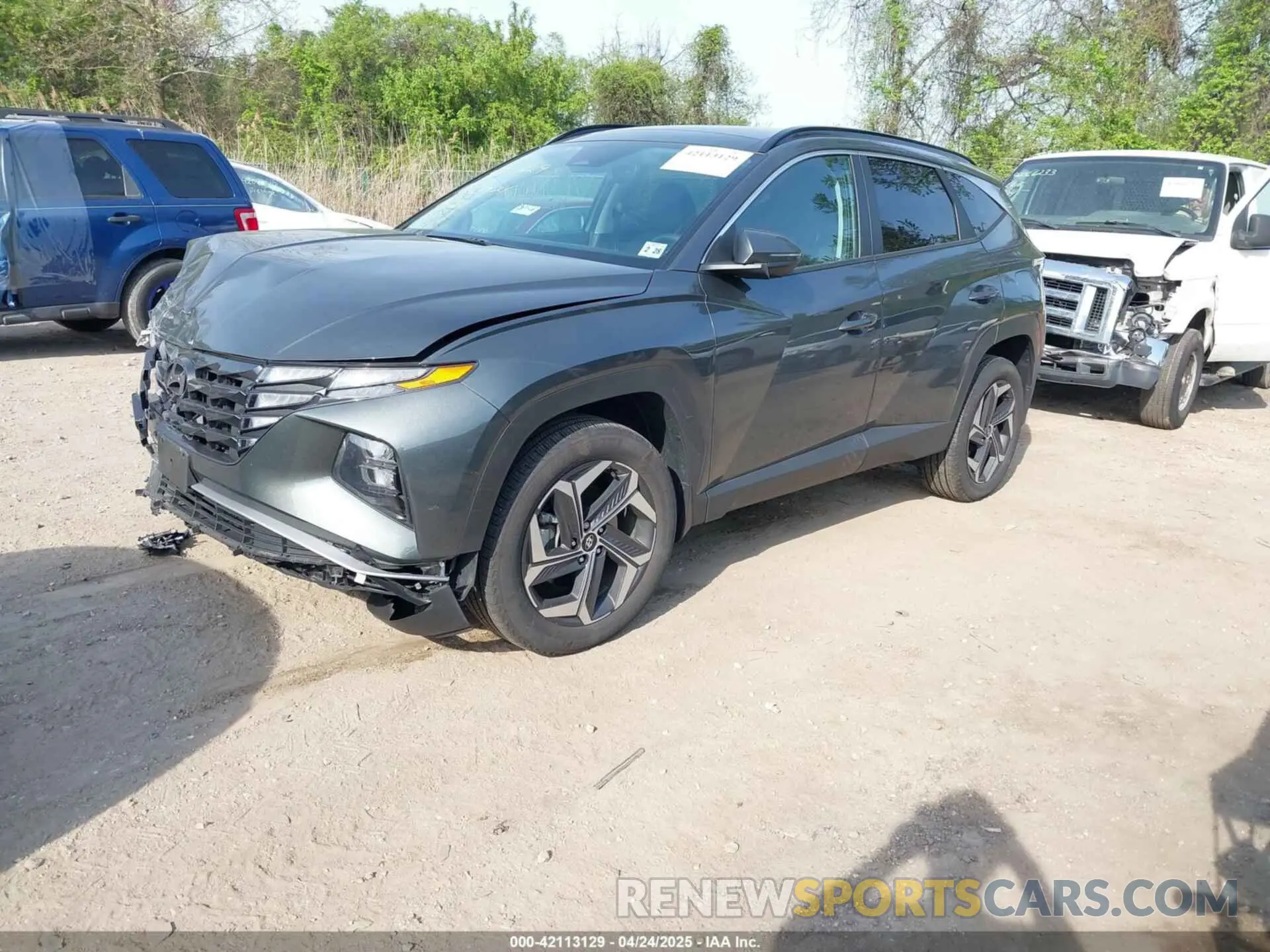 2 fotografías del automóvil dañado KM8JFCA17PU093934 HYUNDAI TUCSON HYBRID 2023