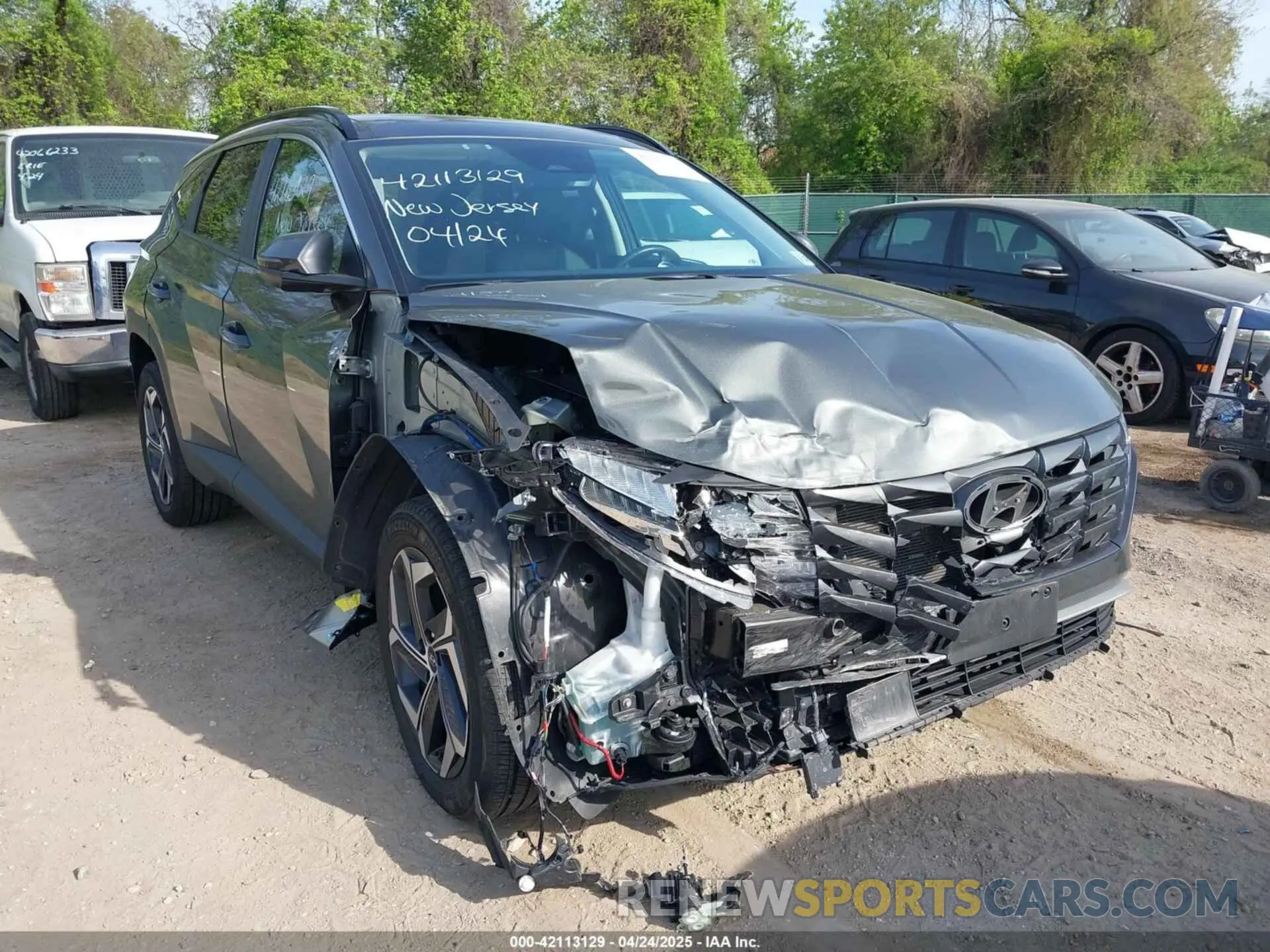 6 fotografías del automóvil dañado KM8JFCA17PU093934 HYUNDAI TUCSON HYBRID 2023