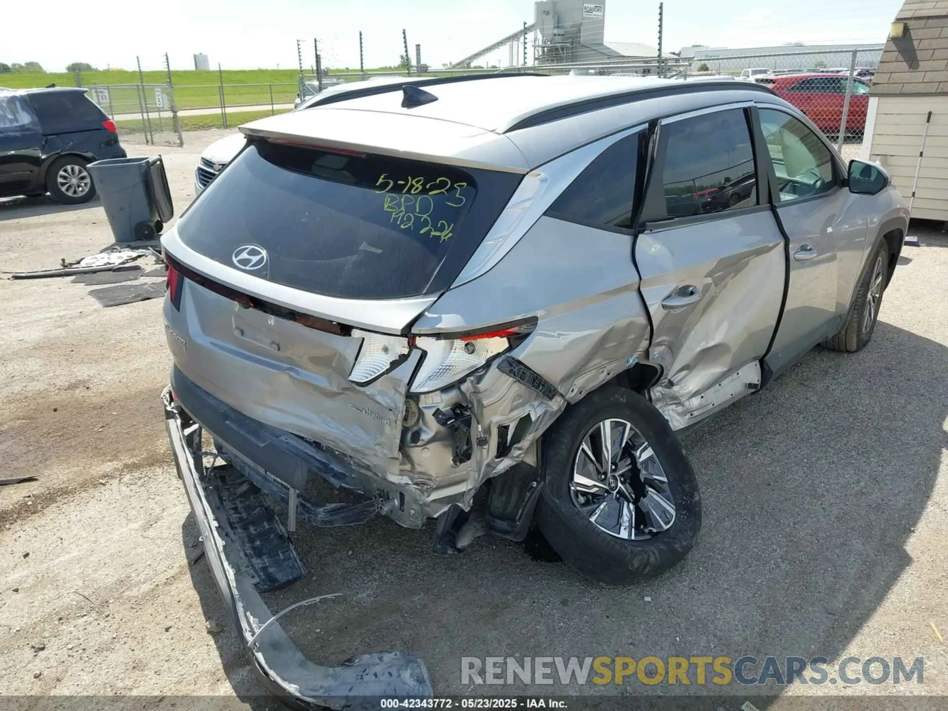 6 fotografías del automóvil dañado KM8JBCD11RU192226 HYUNDAI TUCSON HYBRID 2024