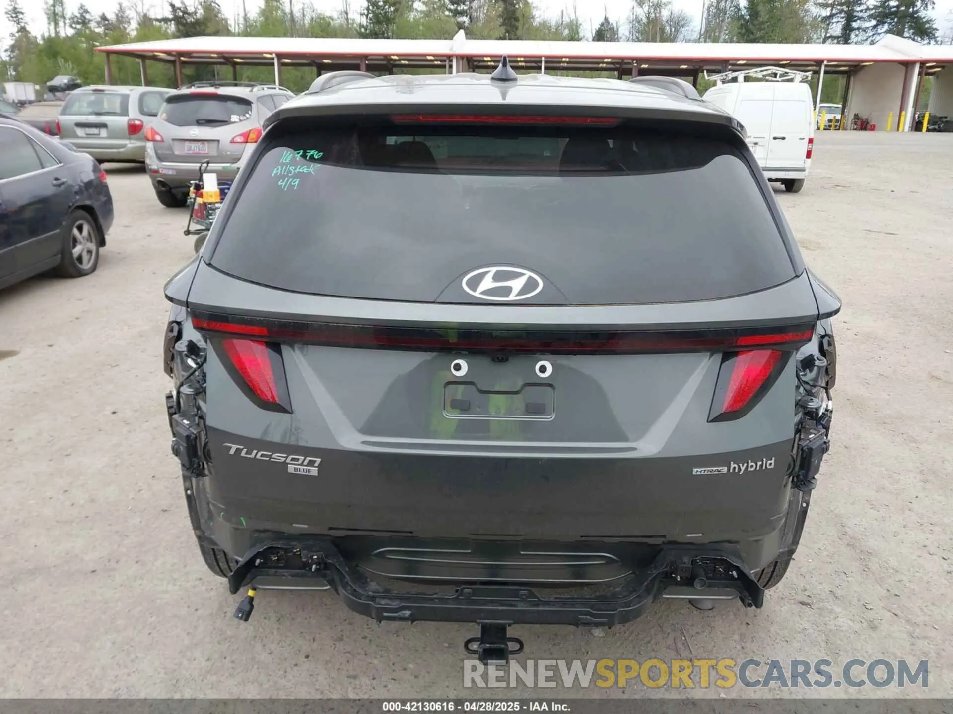 17 fotografías del automóvil dañado KM8JBCD14RU209620 HYUNDAI TUCSON HYBRID 2024