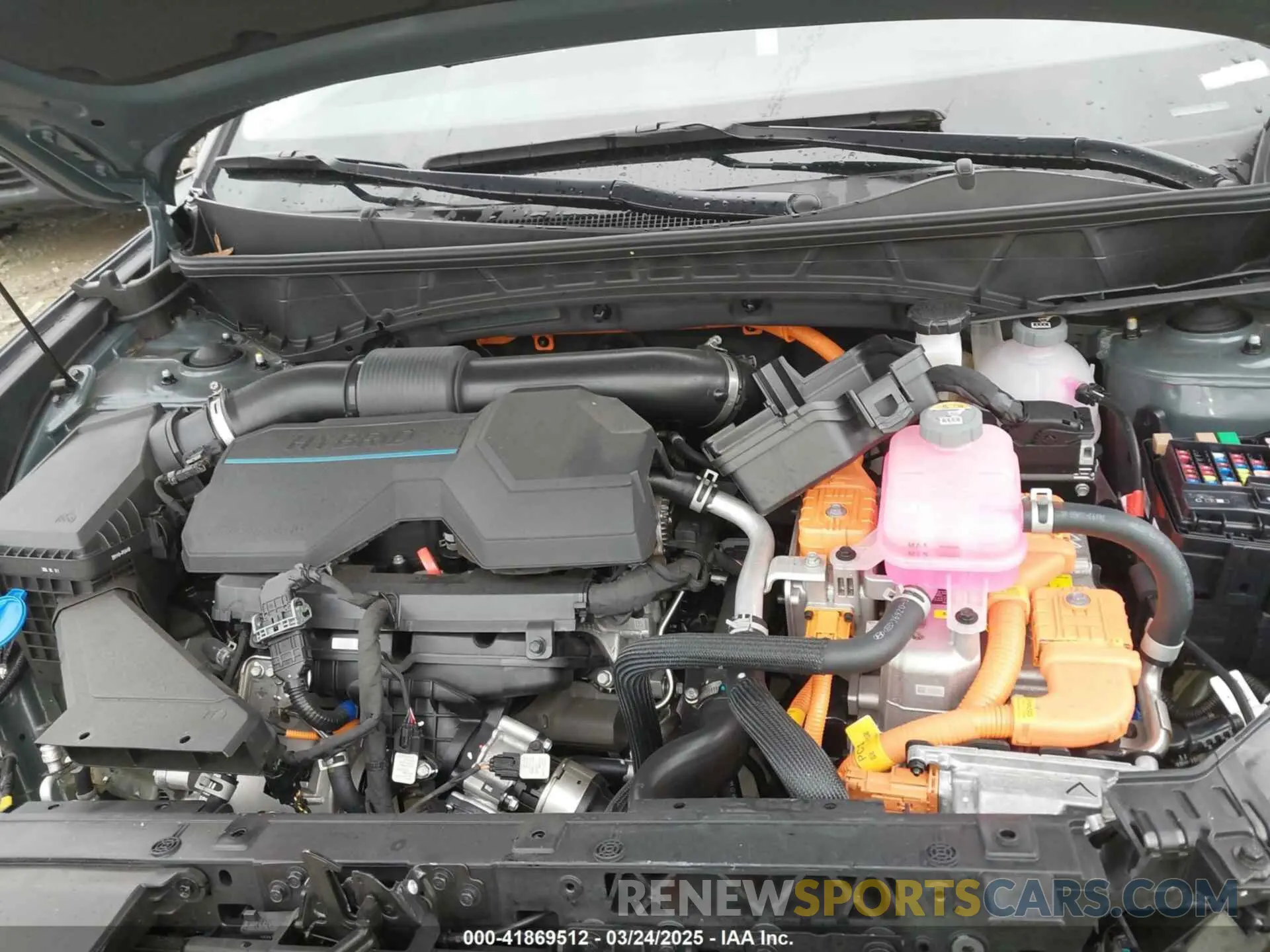 10 fotografías del automóvil dañado KM8JBCD16RU215273 HYUNDAI TUCSON HYBRID 2024